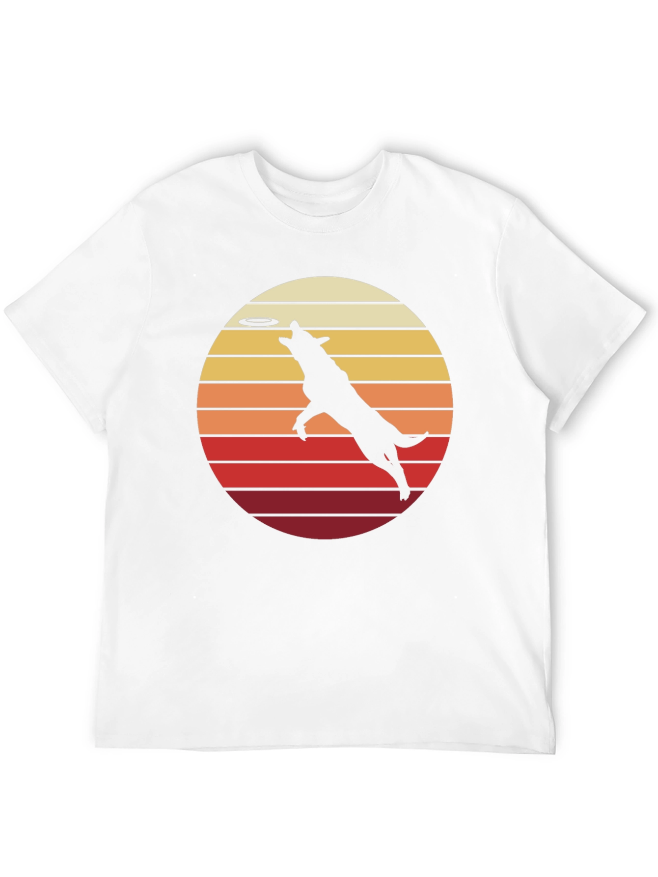 Dog Frisbee Retro T-Shirt
