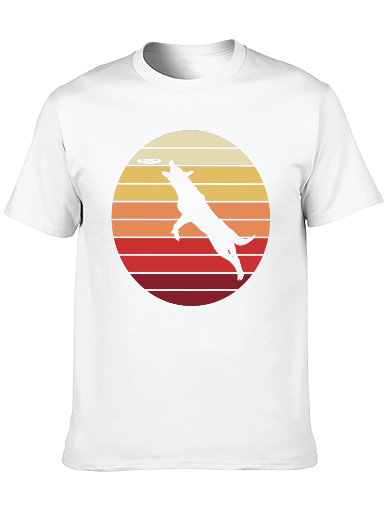 Dog Frisbee Retro T-Shirt