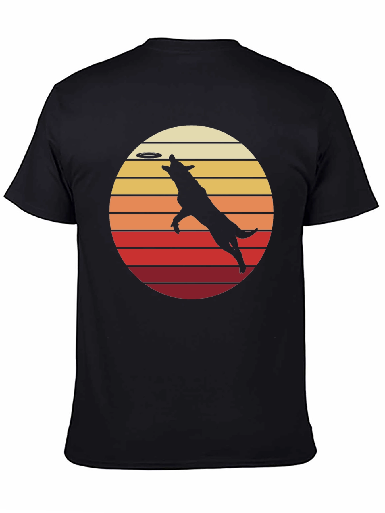 Dog Frisbee Retro T-Shirt