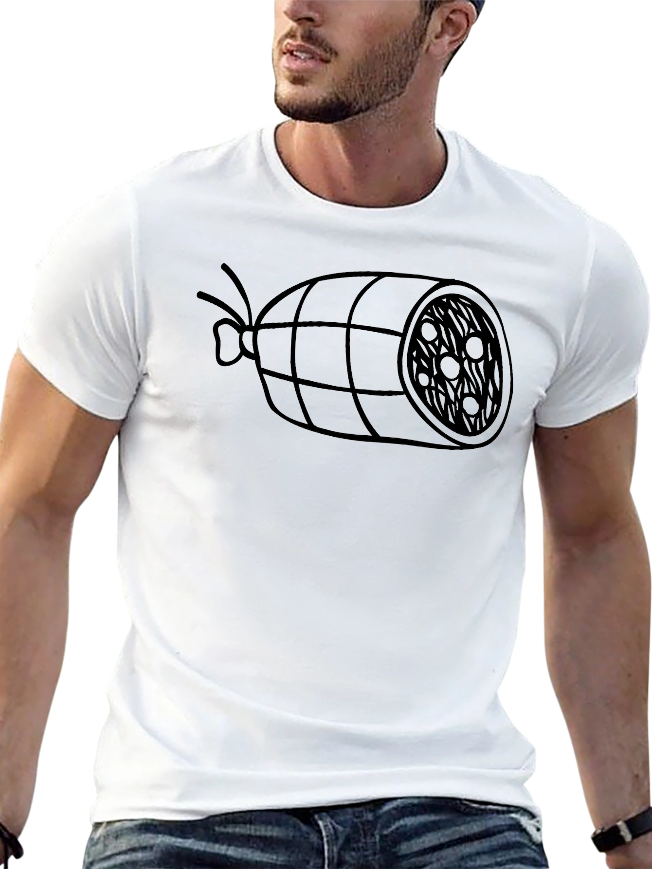Salami T-Shirt - Funny Food Graphic Tee