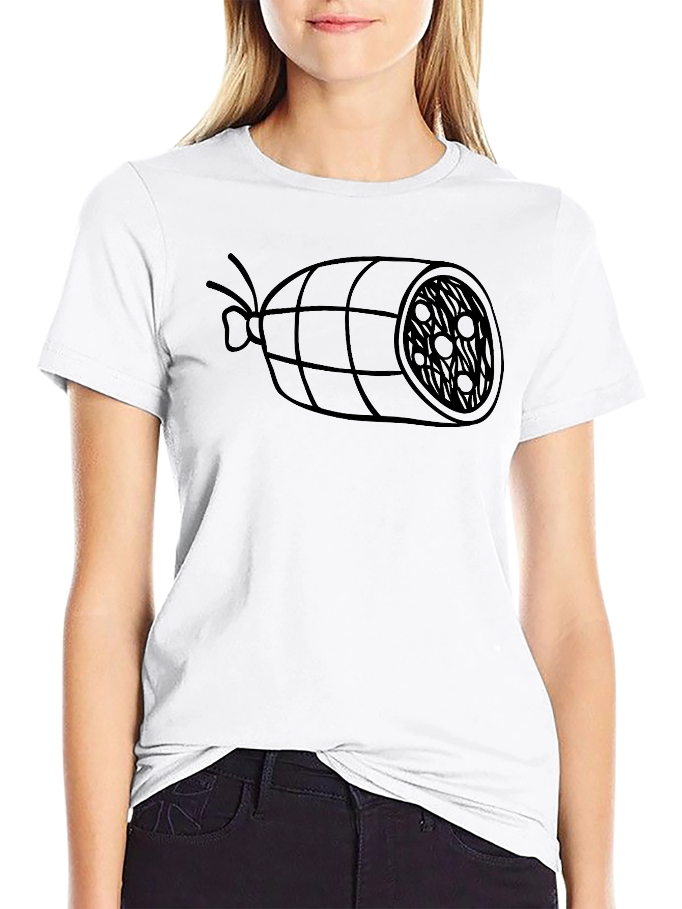 Salami T-Shirt - Funny Food Graphic Tee