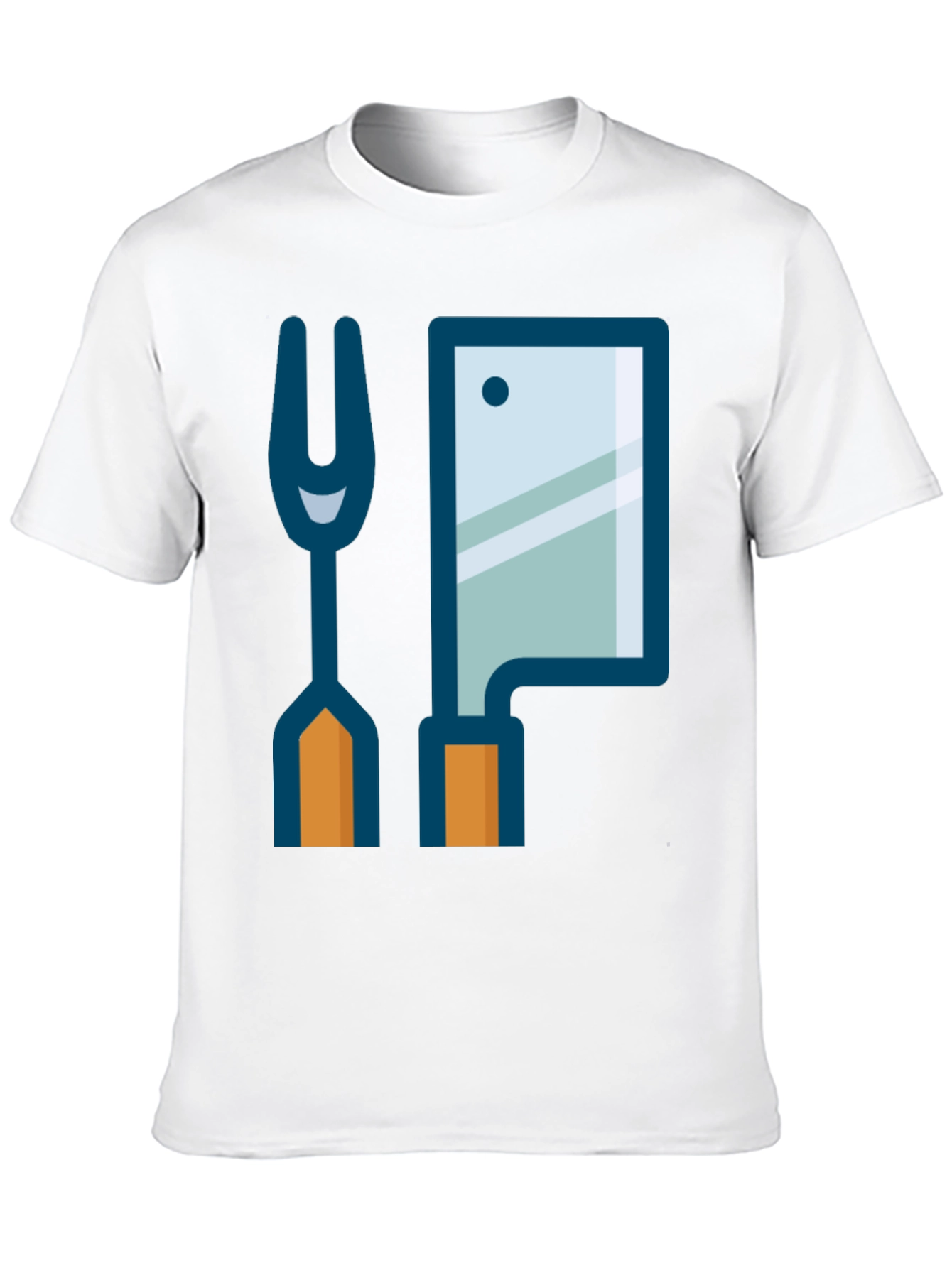 Butcher Fork & Cleaver Graphic Tee - Black