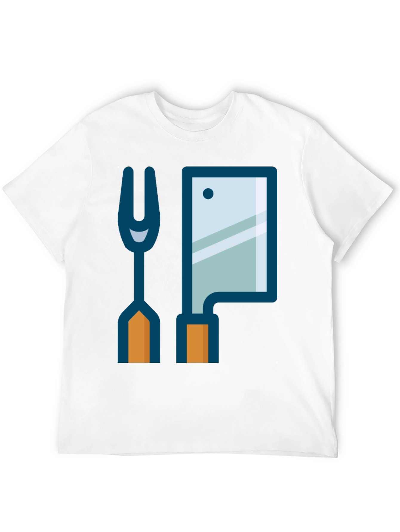 Butcher Fork & Cleaver Graphic Tee - Black