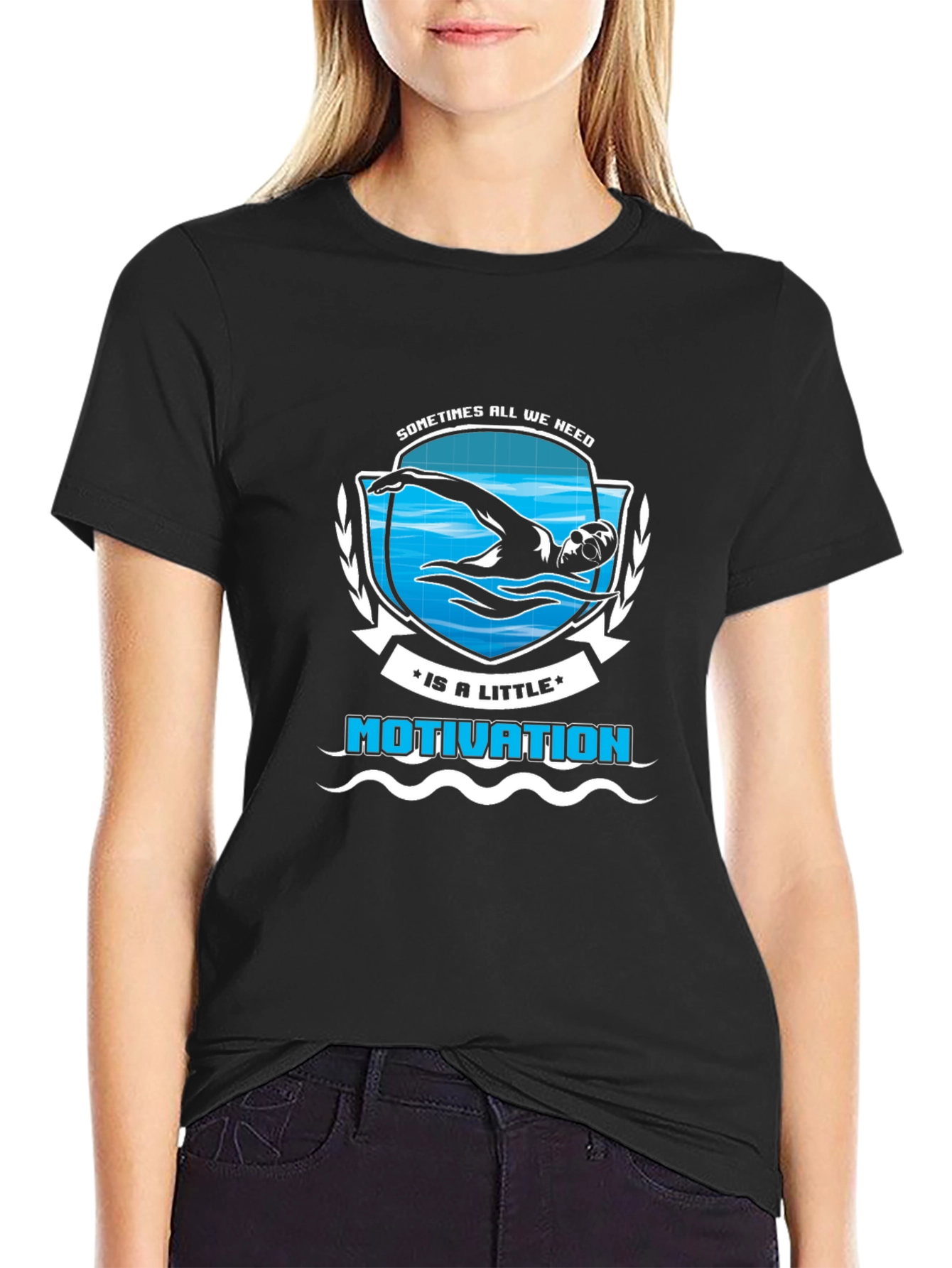 Motivation Swimmer Graphic T-Shirt