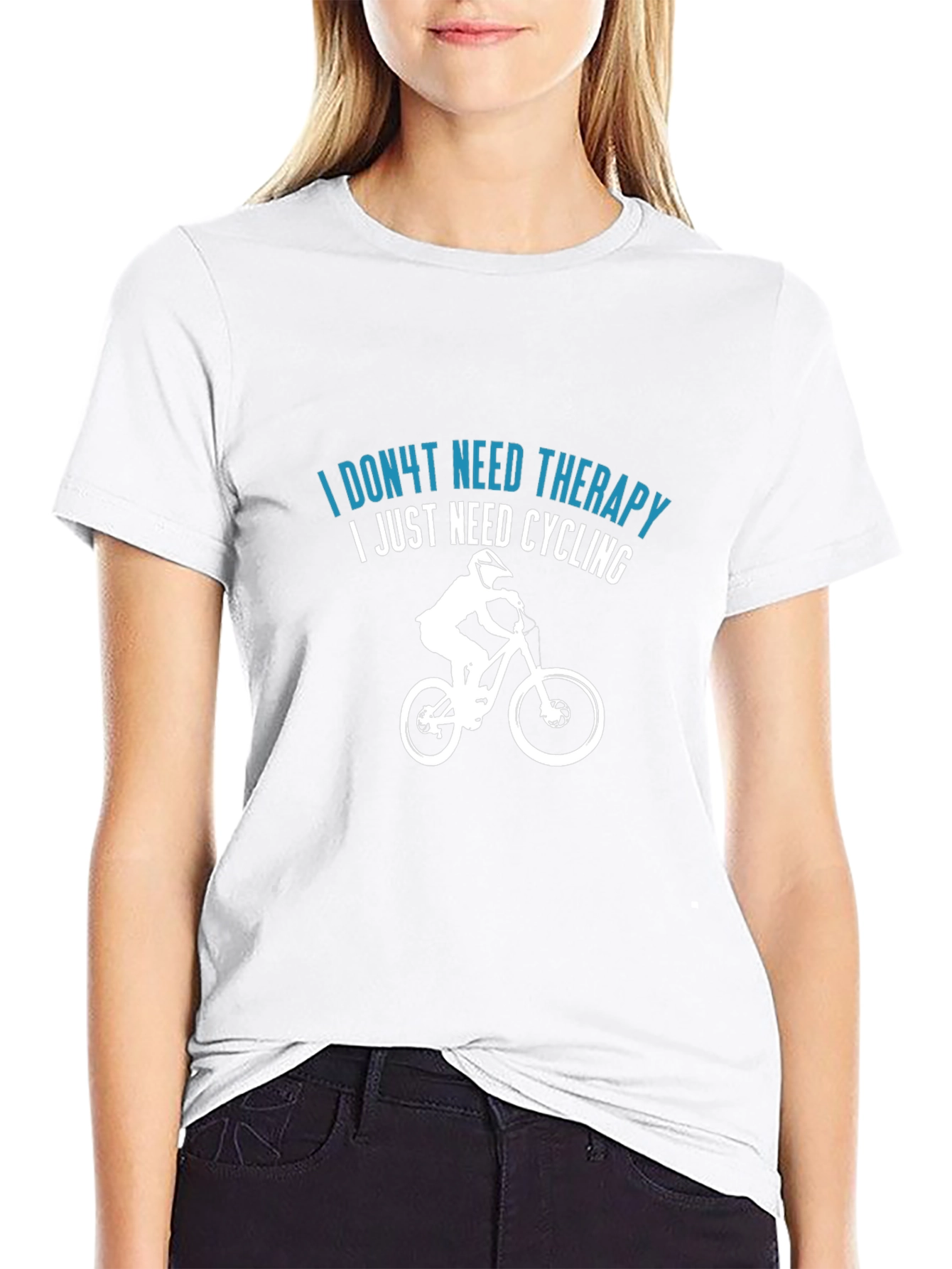 Funny Cycling T-Shirt - I Dont Need Therapy