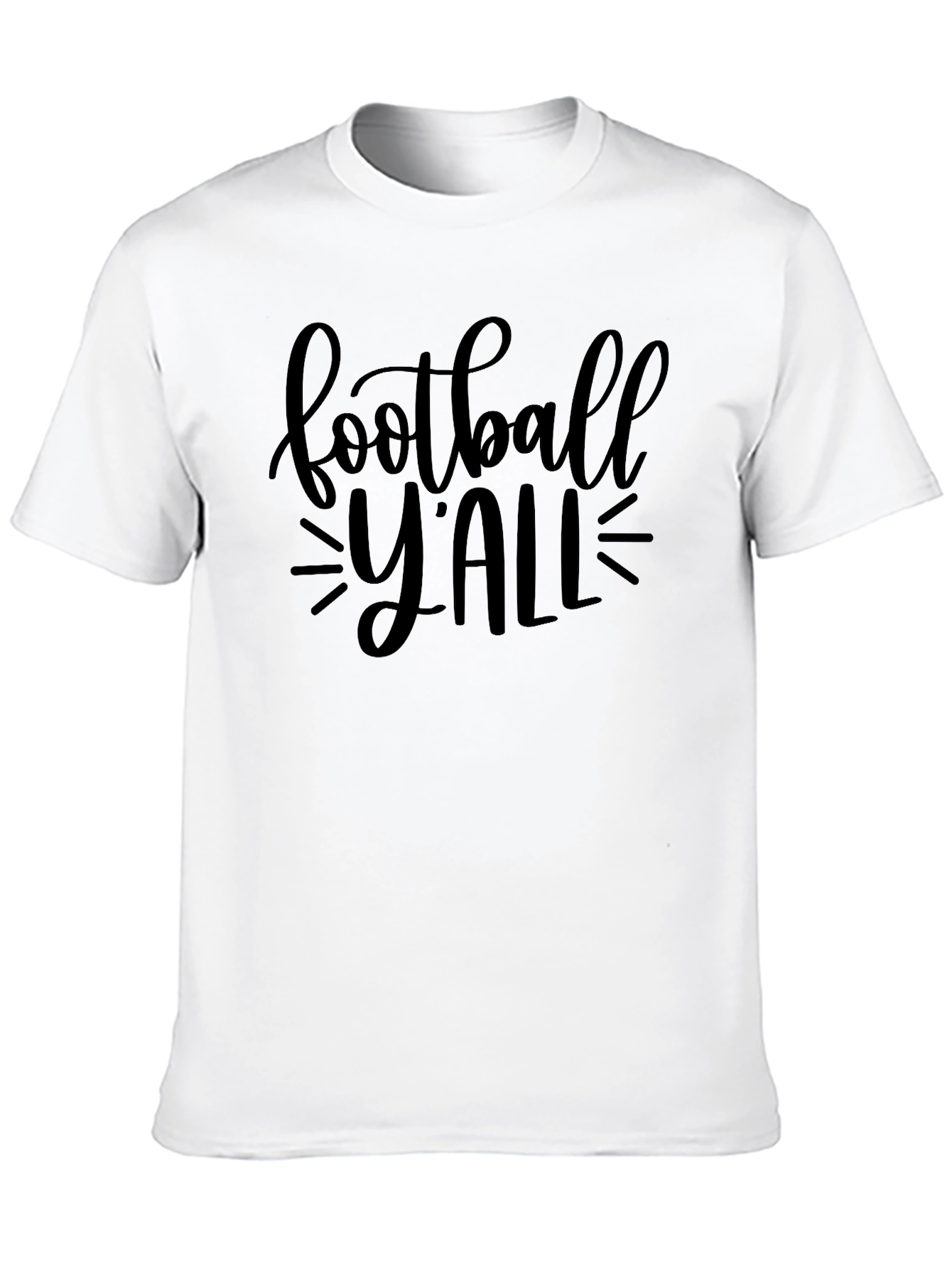 Football Yall Black Graphic Tee