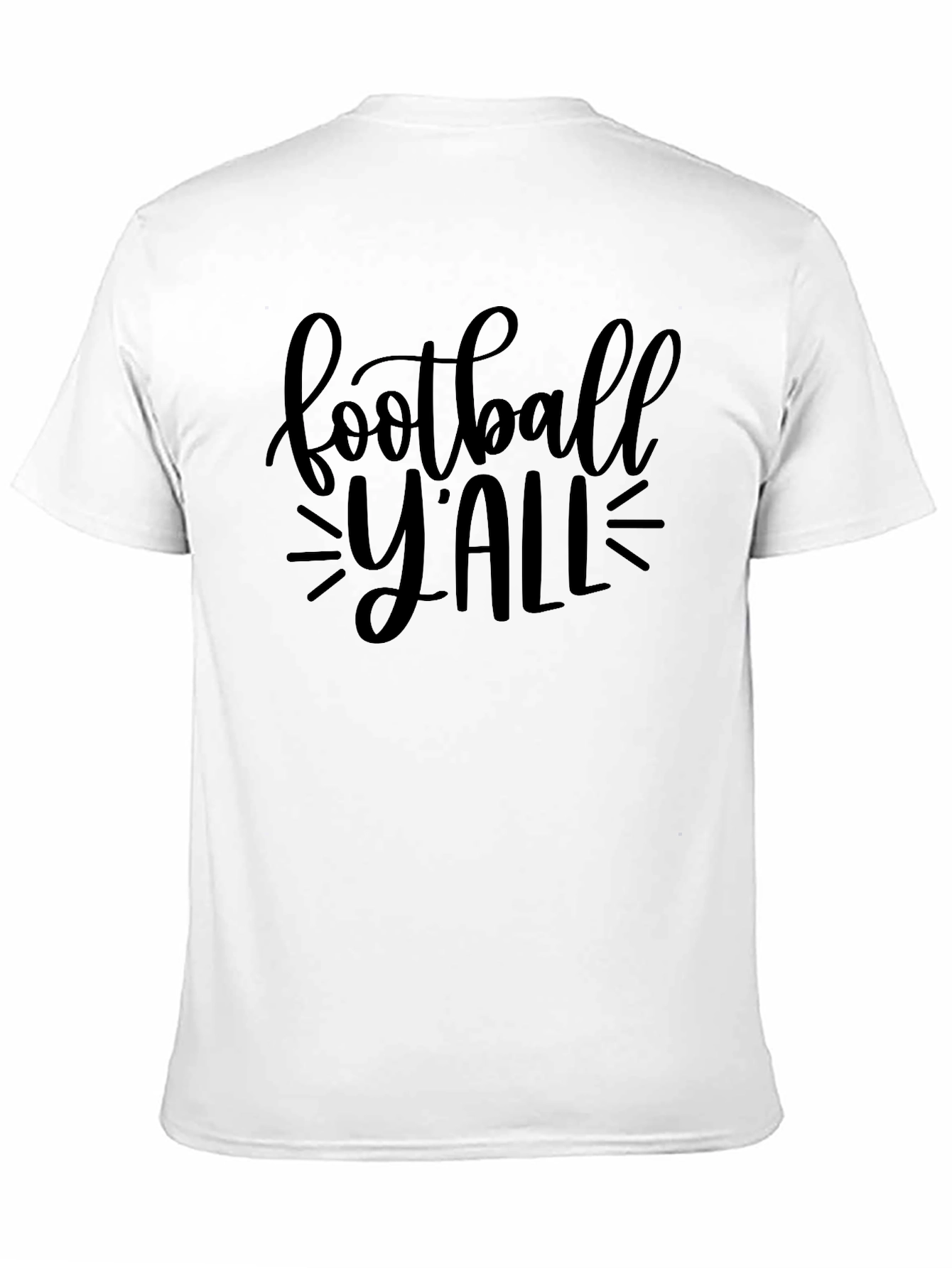 Football Yall Black Graphic Tee