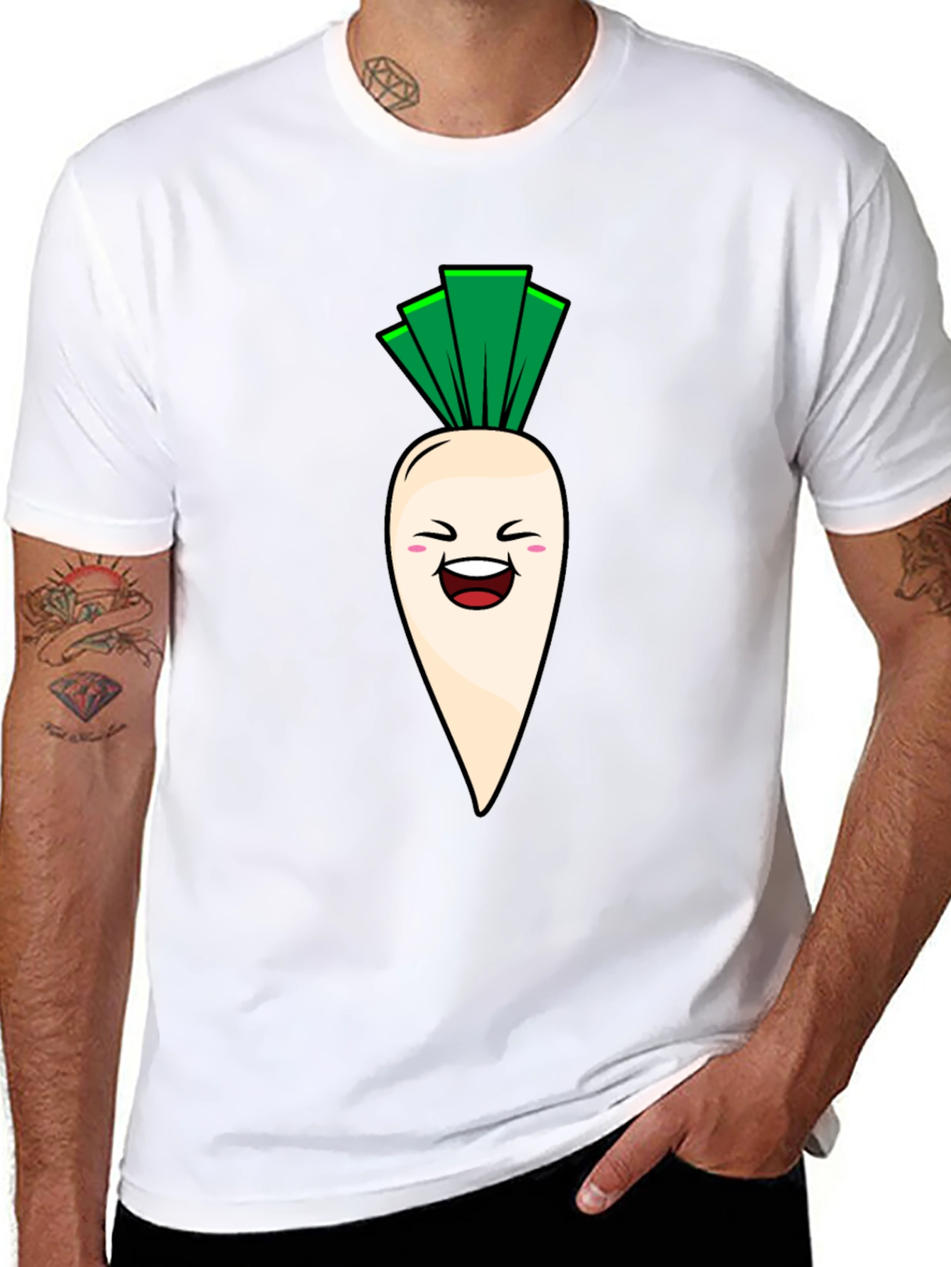 Funny Radish Graphic T-Shirt - Unisex