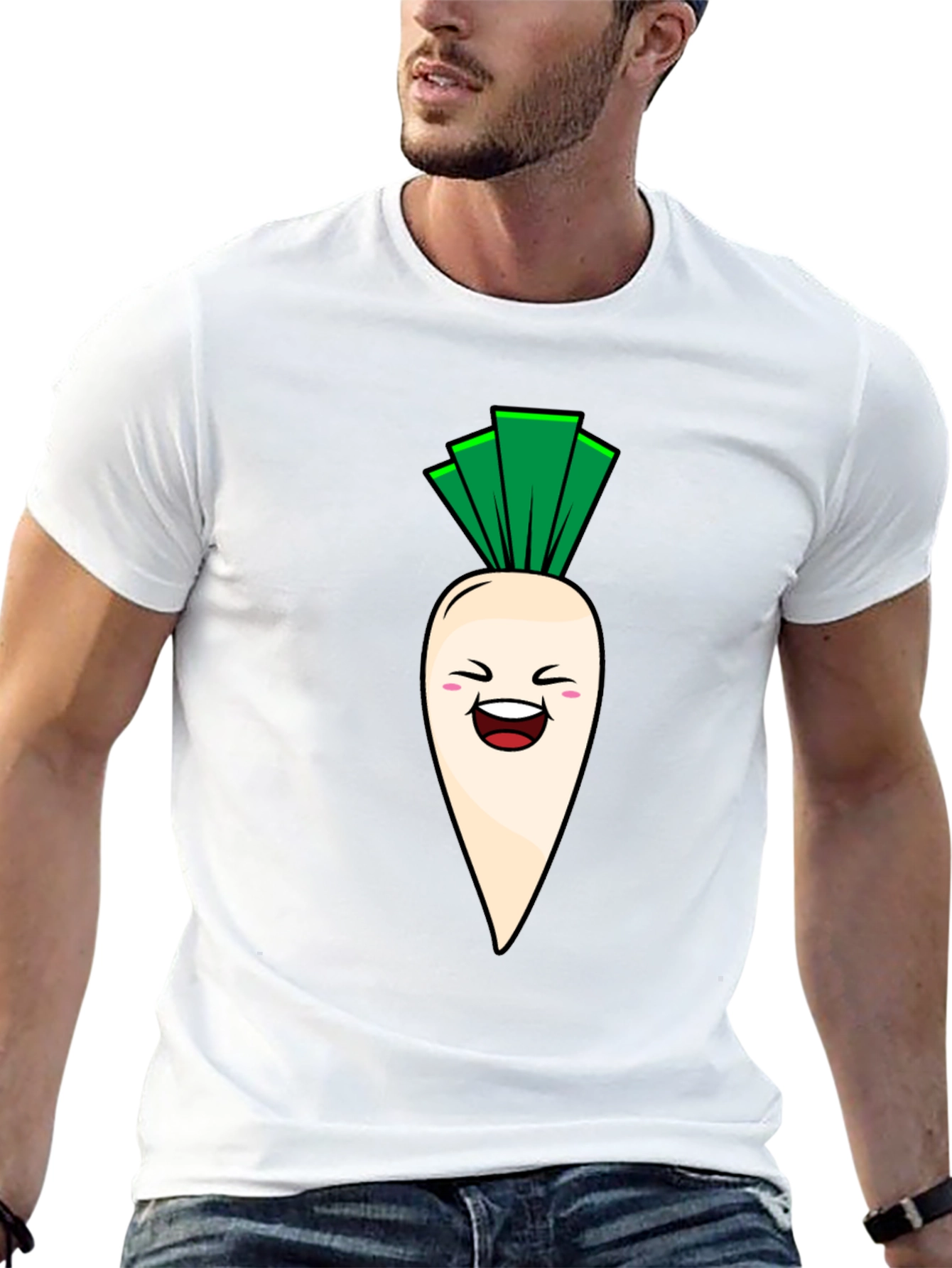 Funny Radish Graphic T-Shirt - Unisex