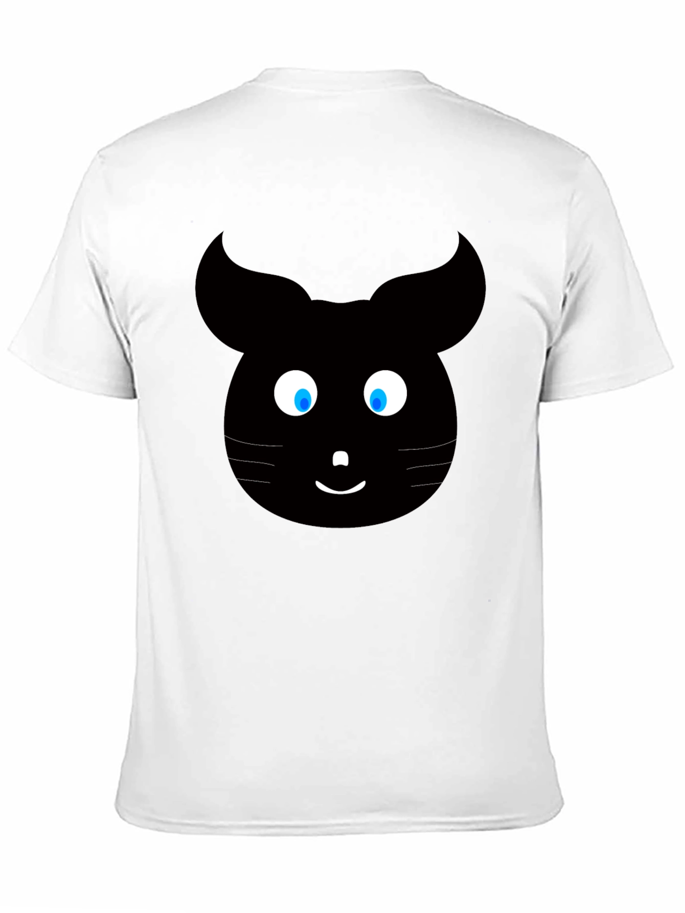 Cartoon Mouse Graphic Tee - Black Unisex T-Shirt