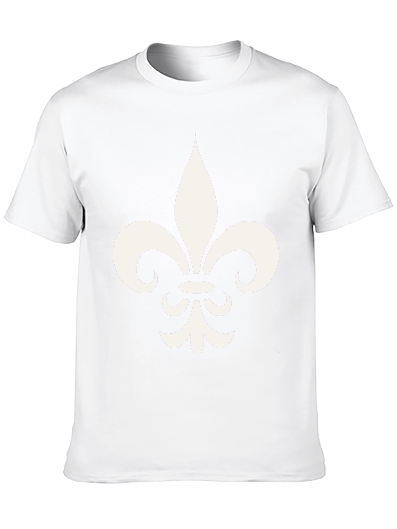 Fleur-de-lis Graphic Print Black T-Shirt