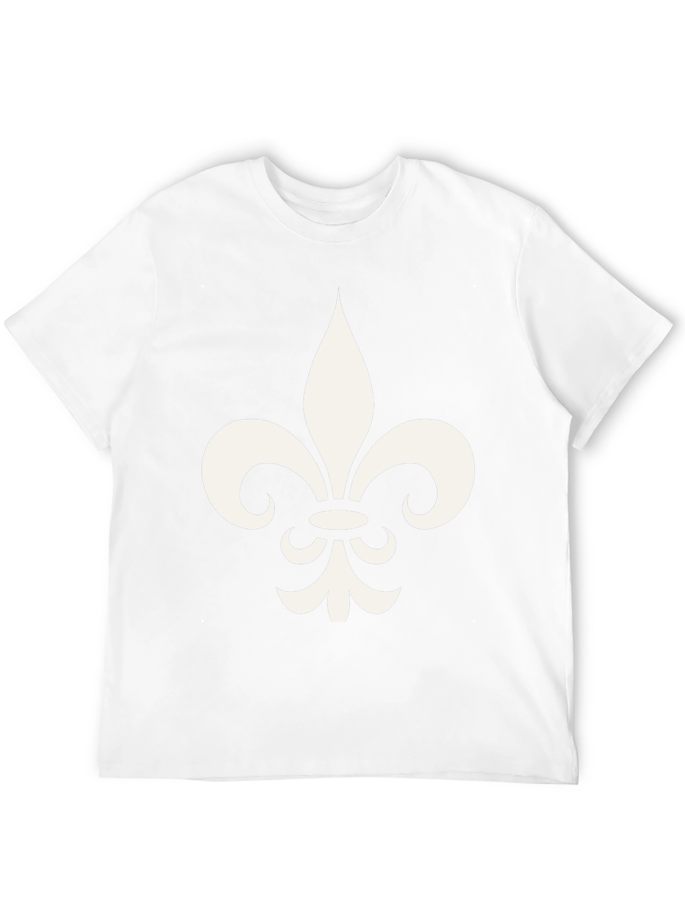 Fleur-de-lis Graphic Print Black T-Shirt