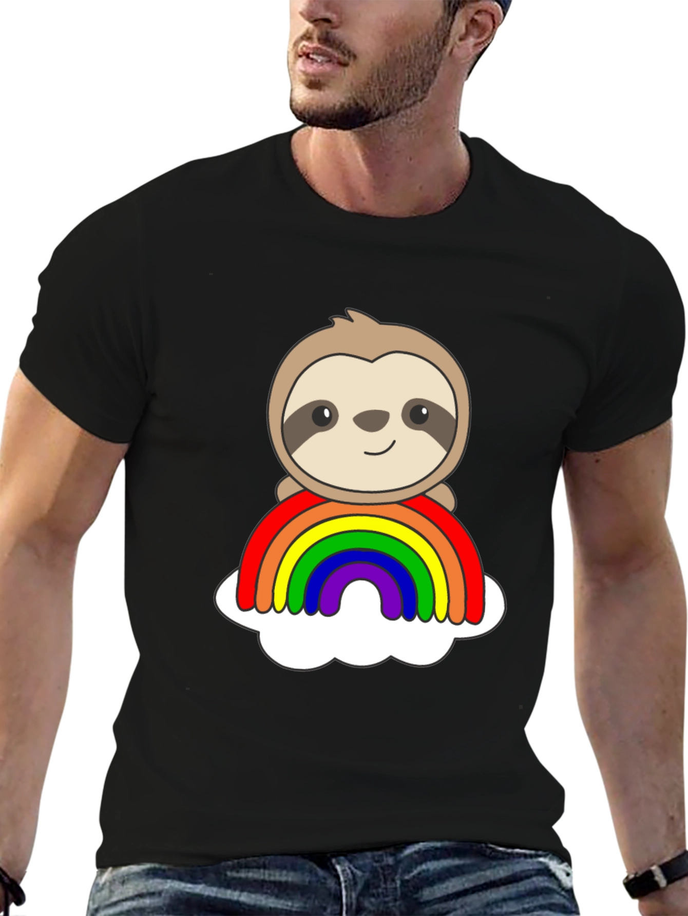Sloth Rainbow T-Shirt - Pride & Comfort
