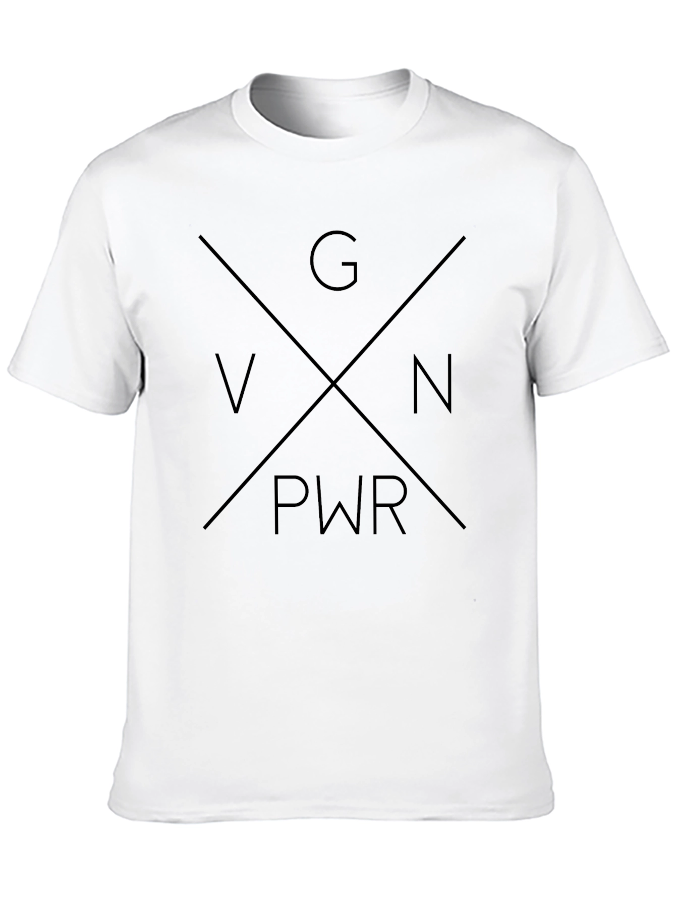 GN PWR Graphic Tee - Black Crew Neck T-Shirt