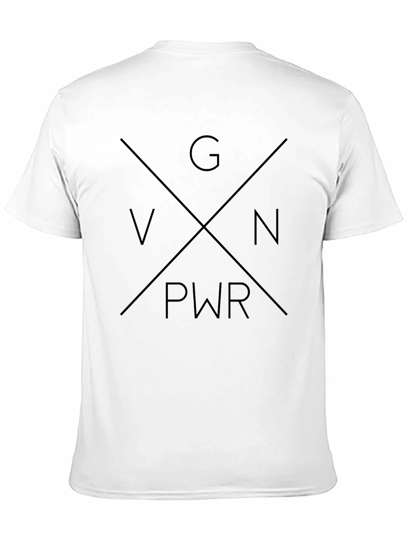 GN PWR Graphic Tee - Black Crew Neck T-Shirt