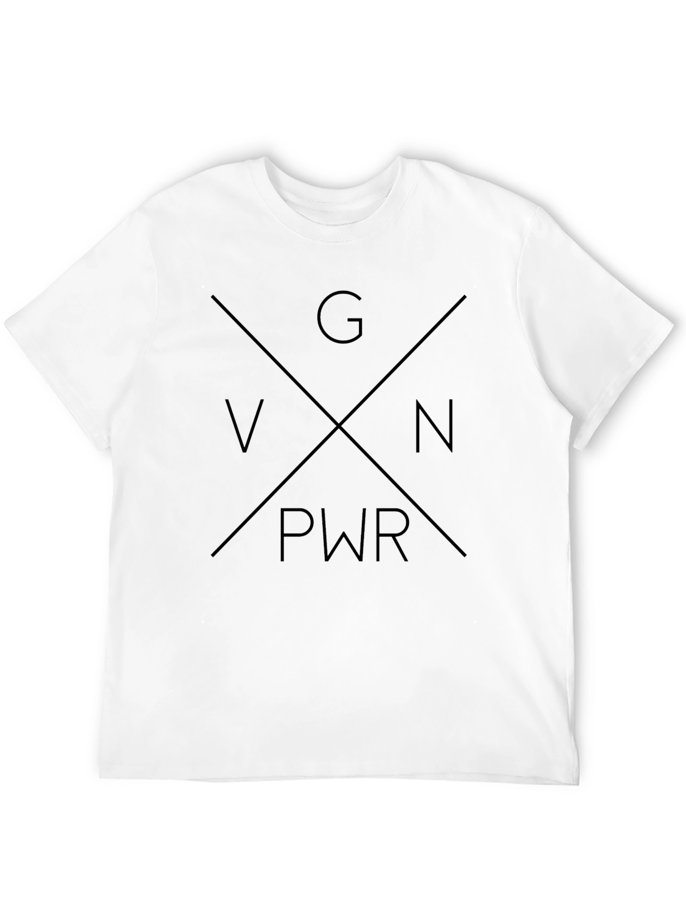 GN PWR Graphic Tee - Black Crew Neck T-Shirt
