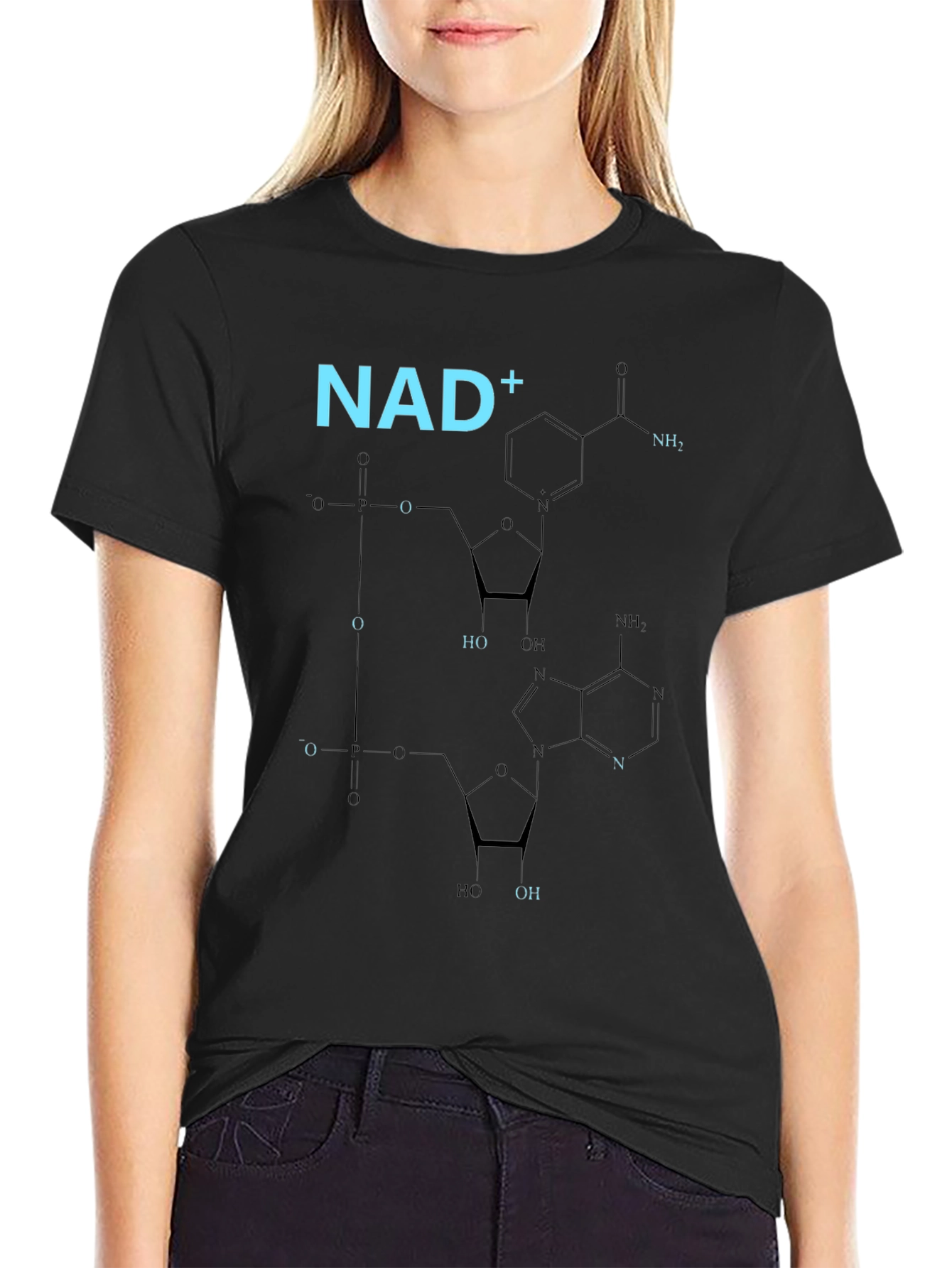 NAD+ Molecule T-Shirt - Science Fashion