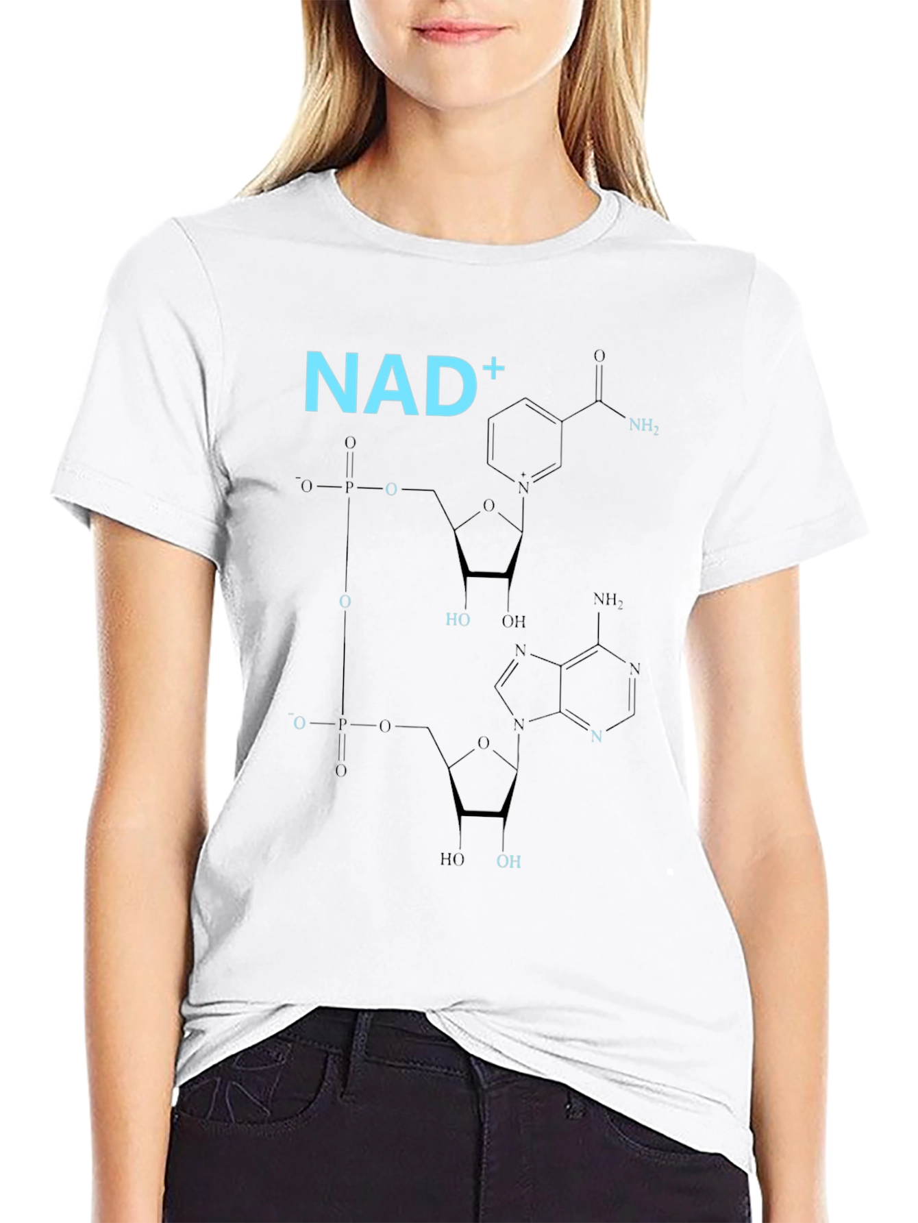 NAD+ Molecule T-Shirt - Science Fashion