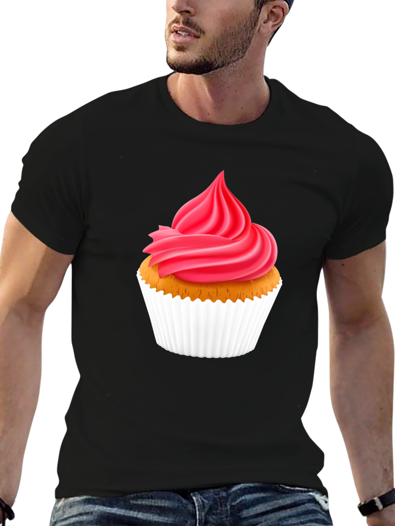 Cupcake Graphic T-Shirt - Sweet Treat Design