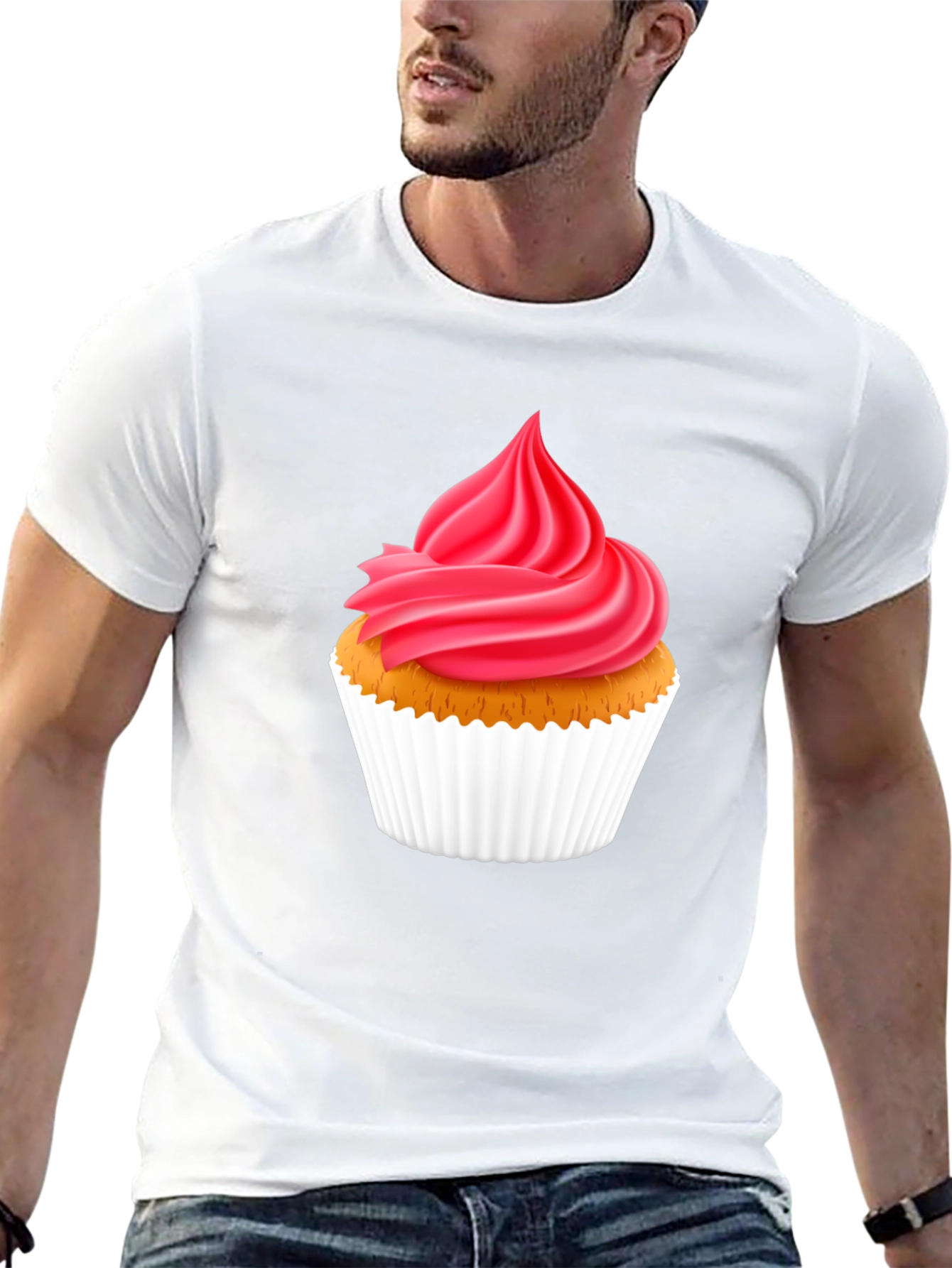 Cupcake Graphic T-Shirt - Sweet Treat Design