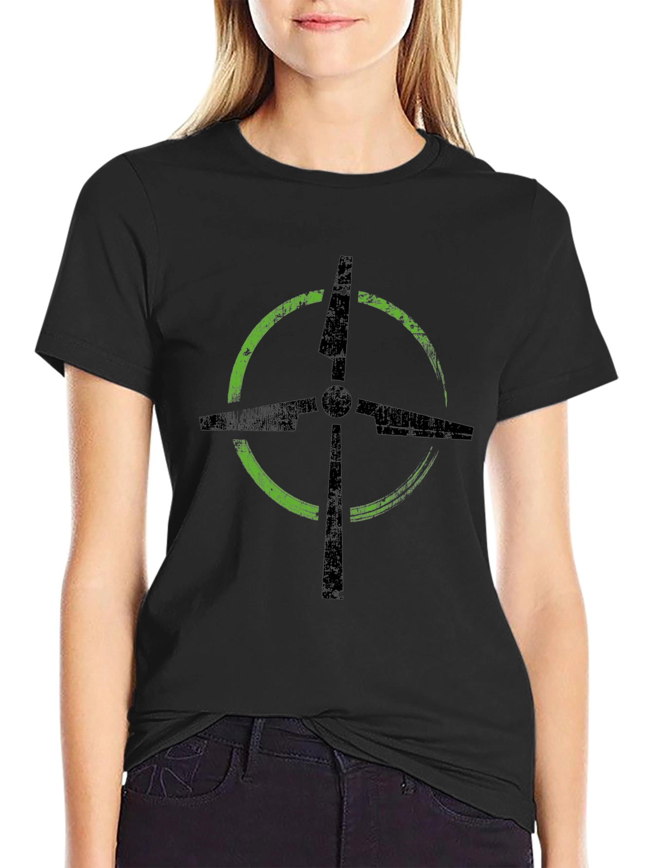 Graphic T-Shirt with Target Design