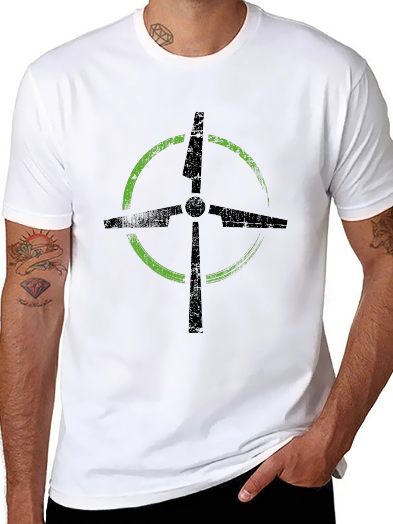 Graphic T-Shirt with Target Design