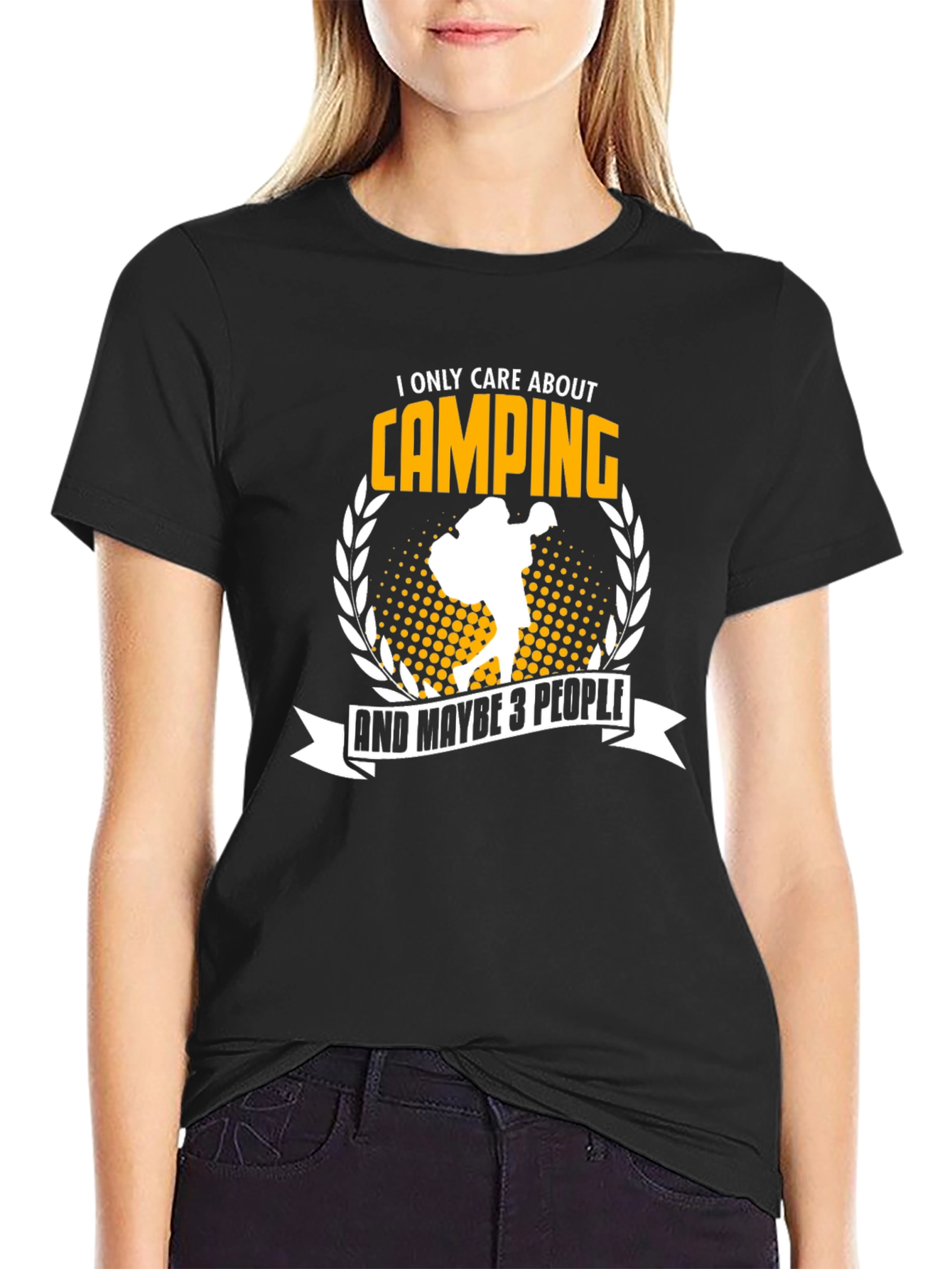 Camping T-Shirt: I Only Care About Camping