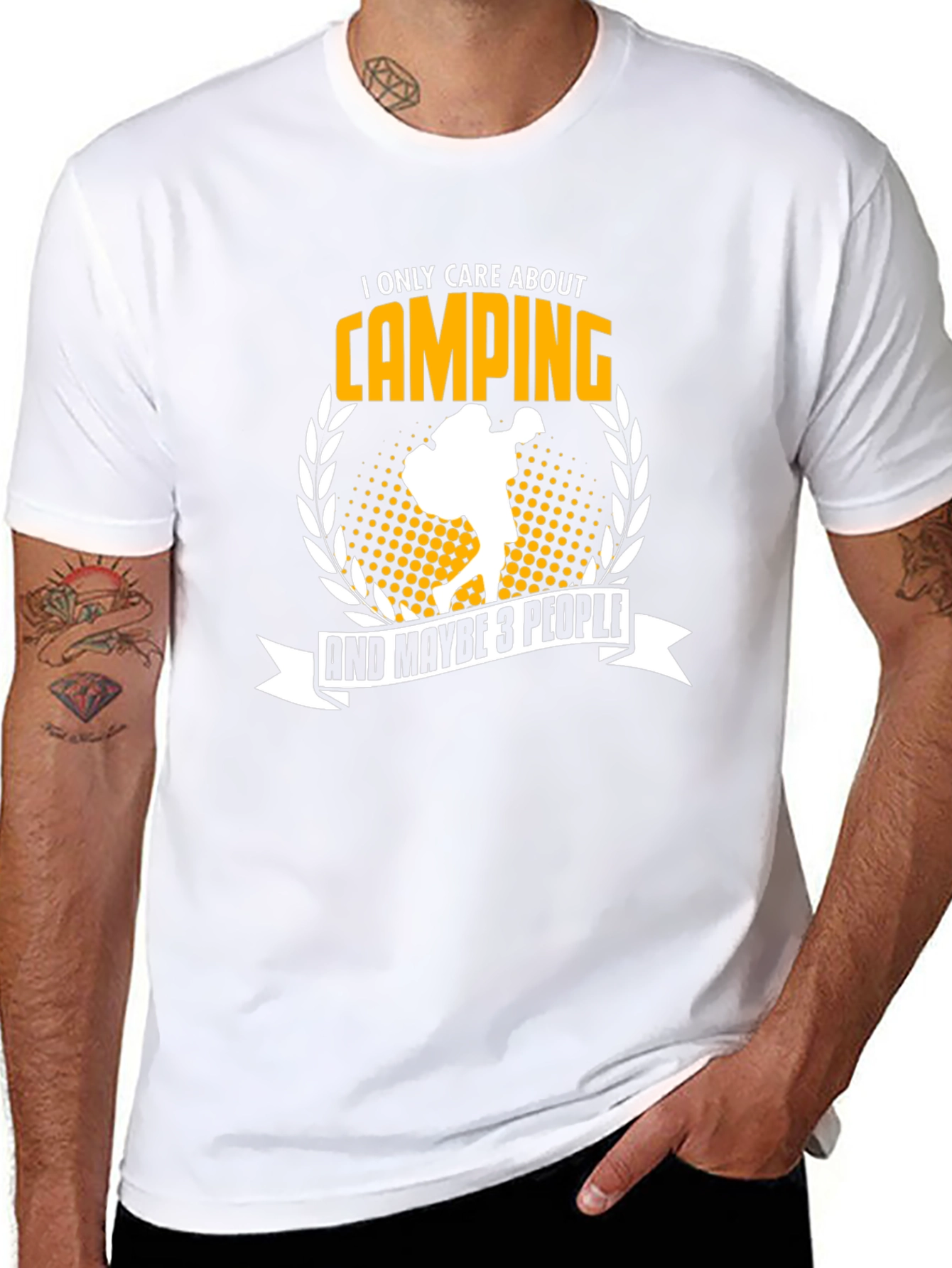Camping T-Shirt: I Only Care About Camping