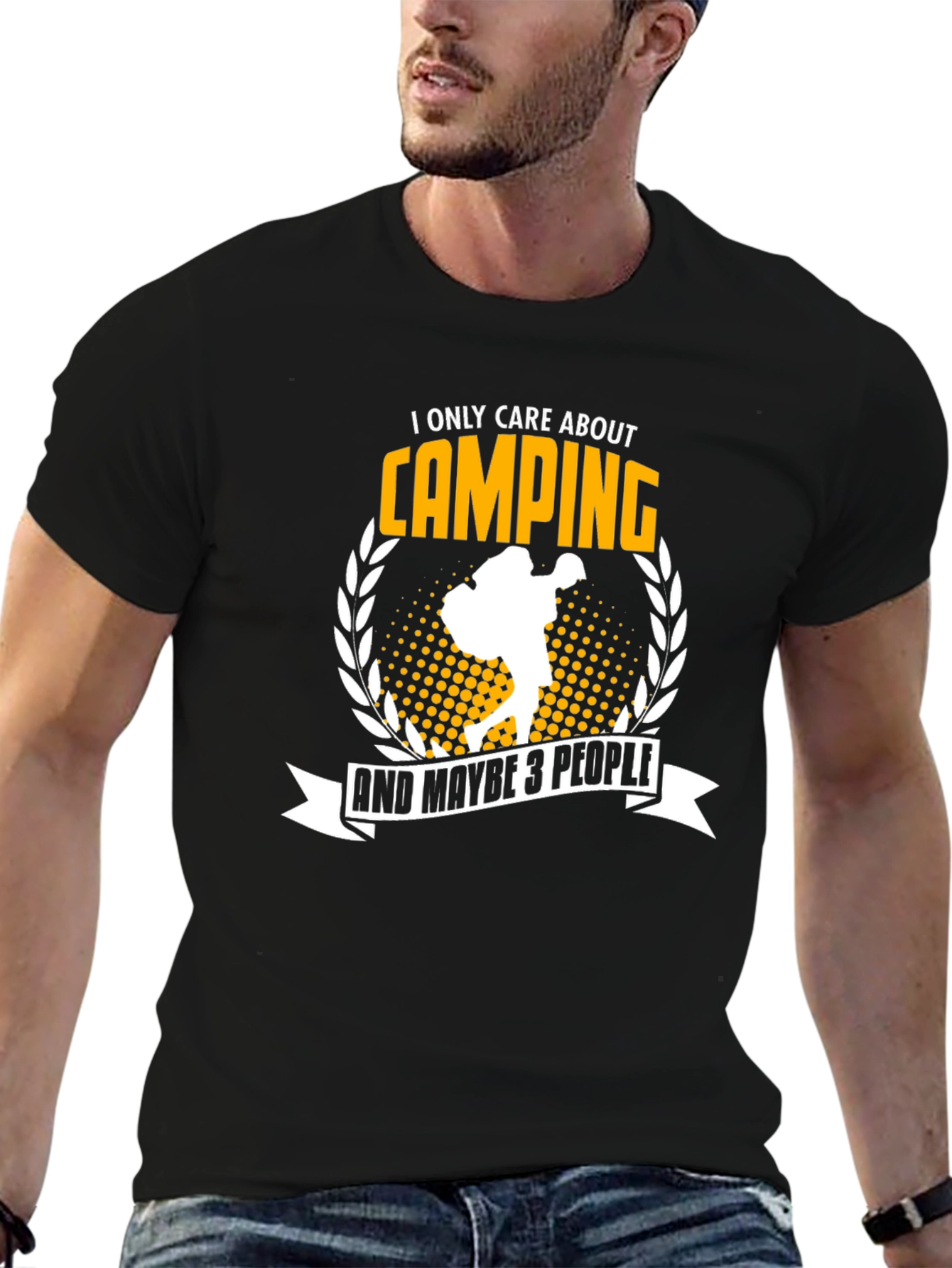 Camping T-Shirt: I Only Care About Camping
