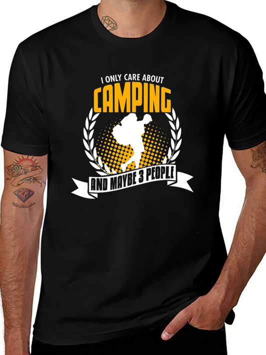 Camping T-Shirt: I Only Care About Camping
