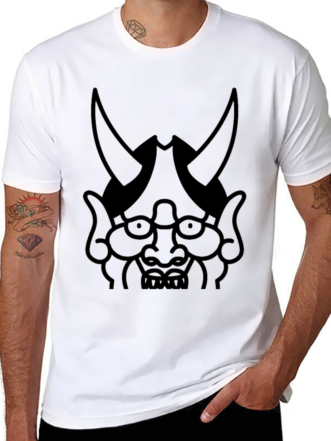 Demon Graphic T-Shirt - Classic Black Tee
