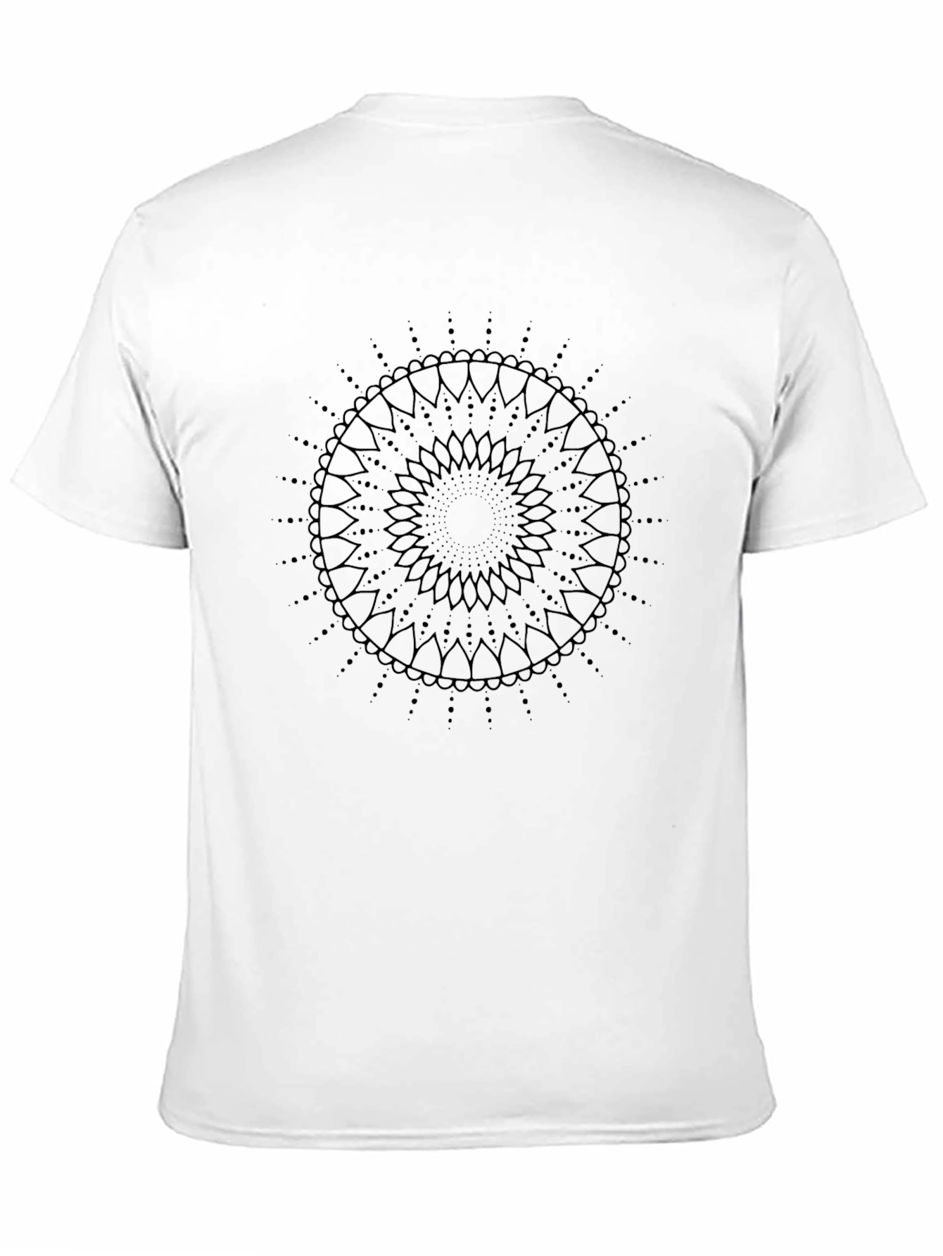 Mandala Design Black T-Shirt