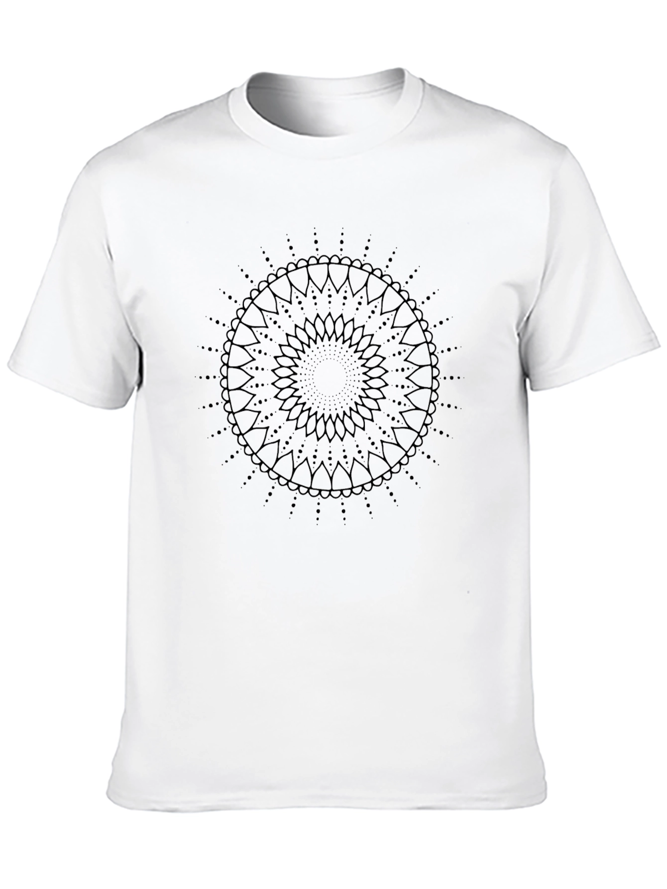 Mandala Design Black T-Shirt