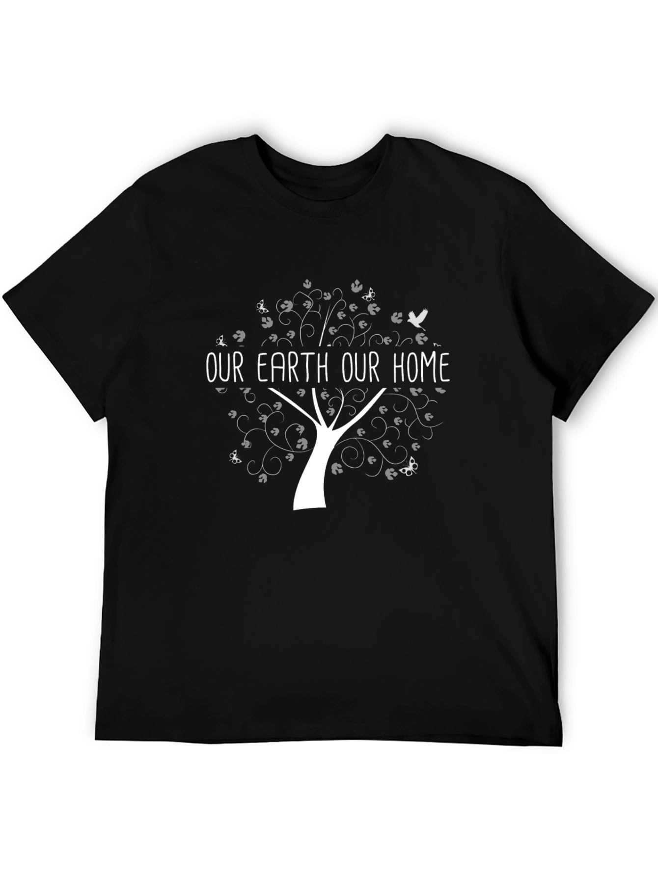 Our Earth Our Home Graphic Tee - Black