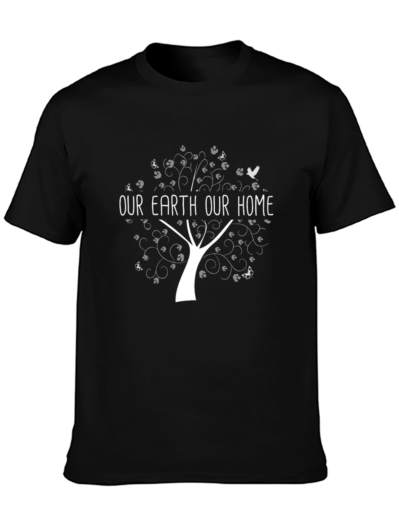 Our Earth Our Home Graphic Tee - Black