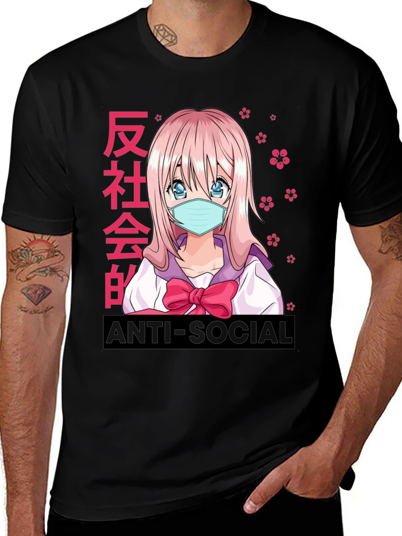 Anti-Social Anime Girl T-Shirt