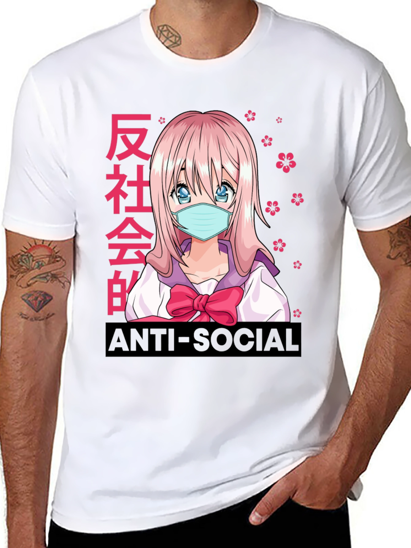 Anti-Social Anime Girl T-Shirt