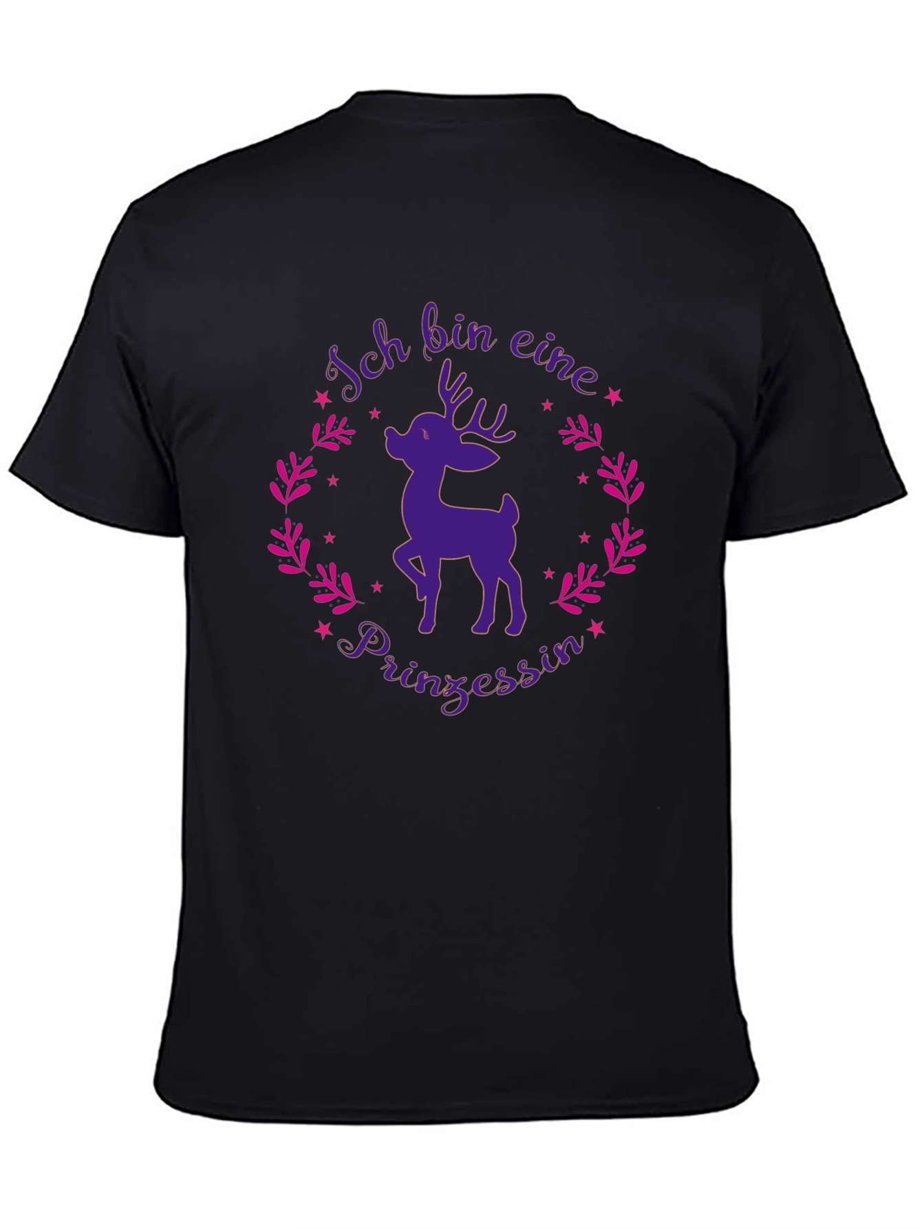 Ich Bin Eine Prinzessin Reindeer Graphic Tee
