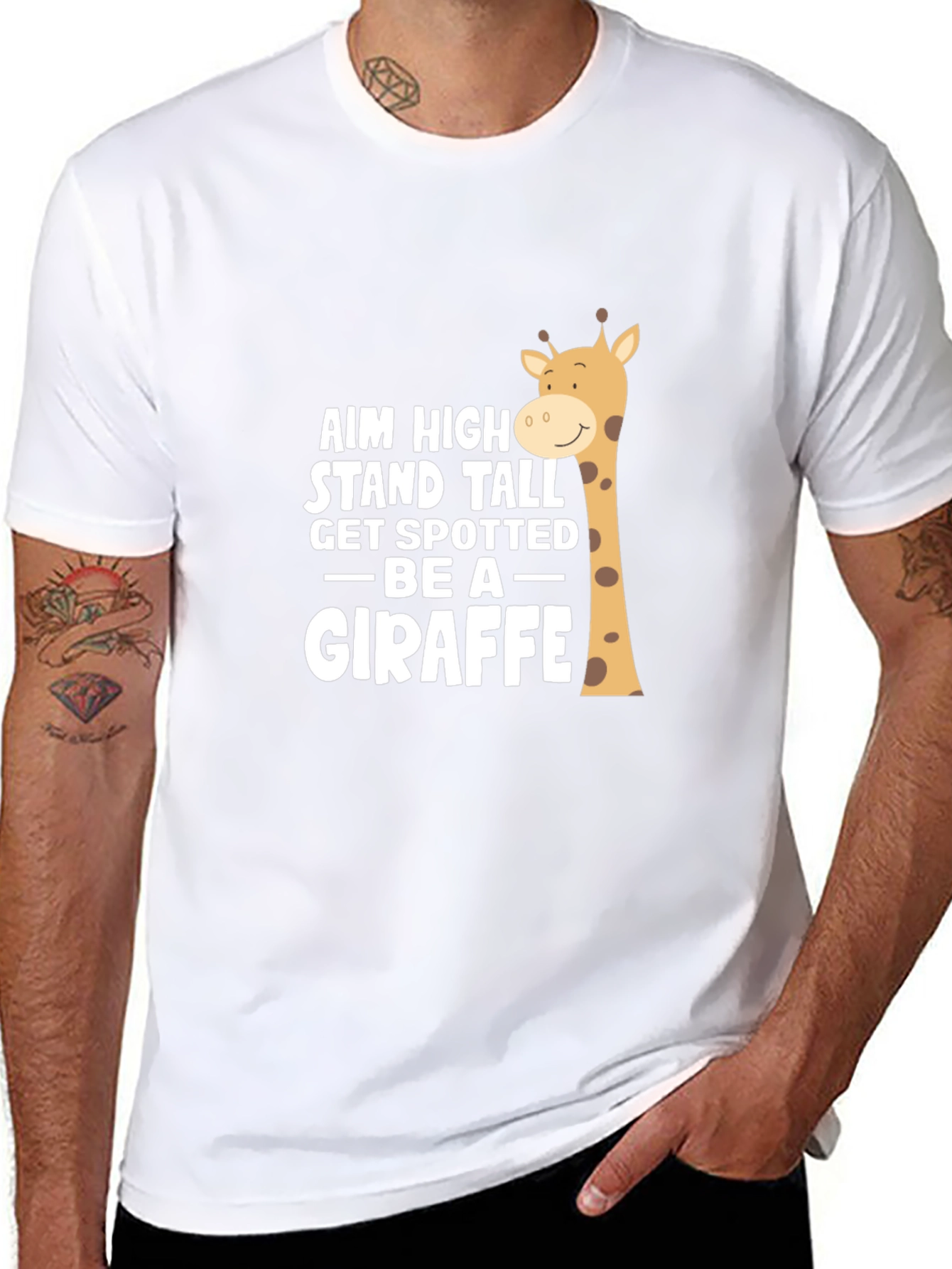 Aim High Giraffe Graphic Tee