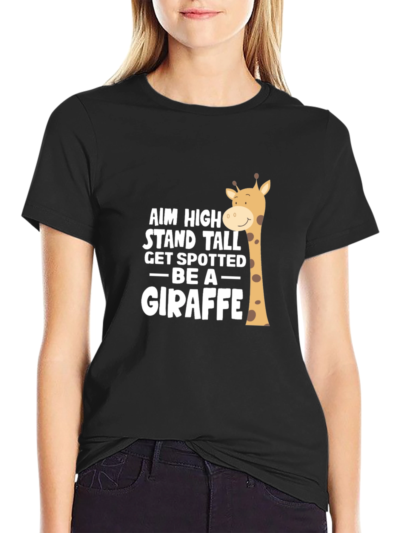 Aim High Giraffe Graphic Tee