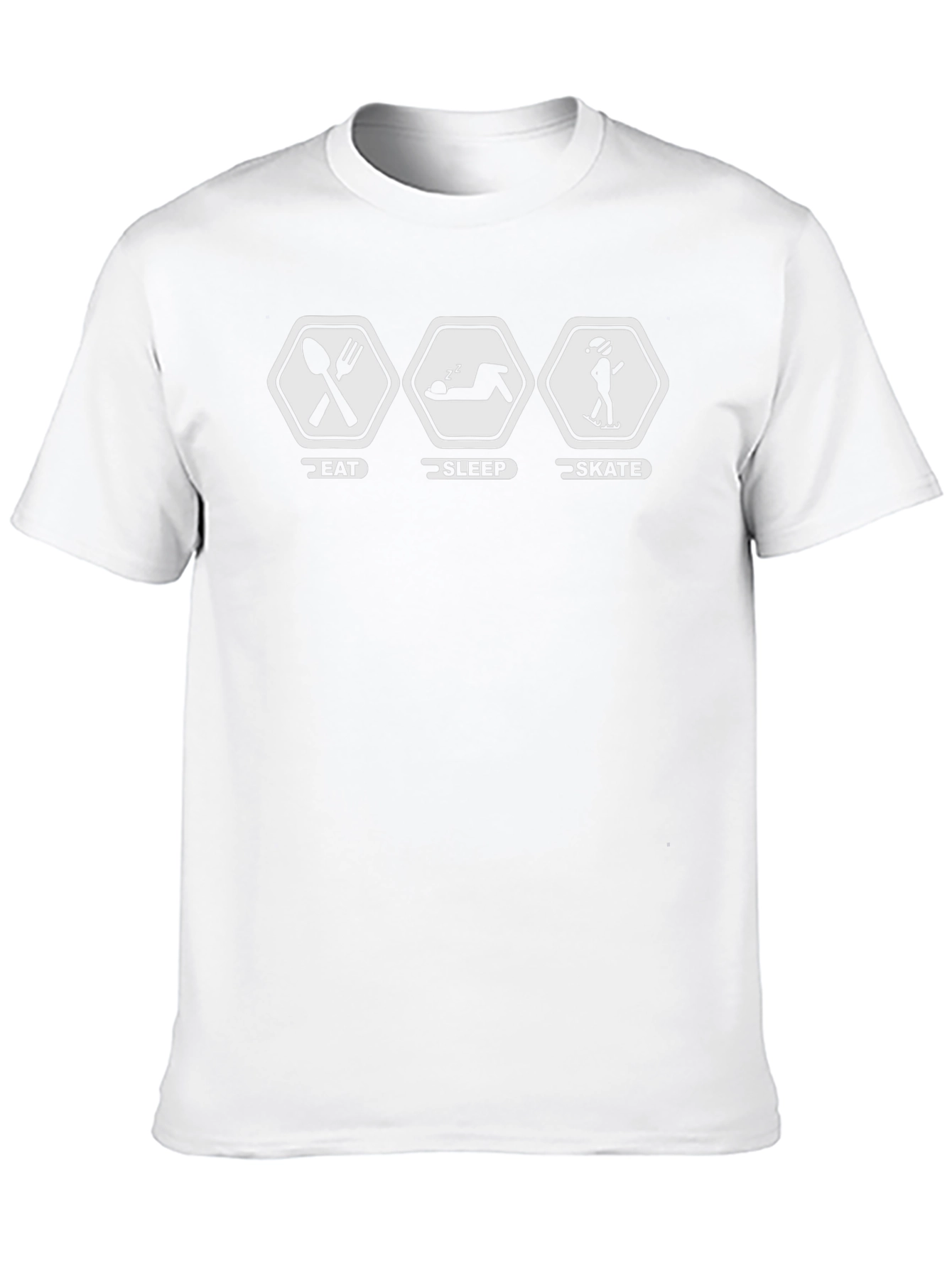 Eat Sleep Skate T-Shirt Funny Skater Tee