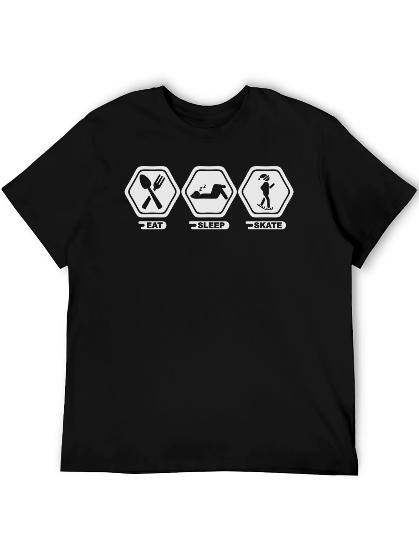 Eat Sleep Skate T-Shirt Funny Skater Tee