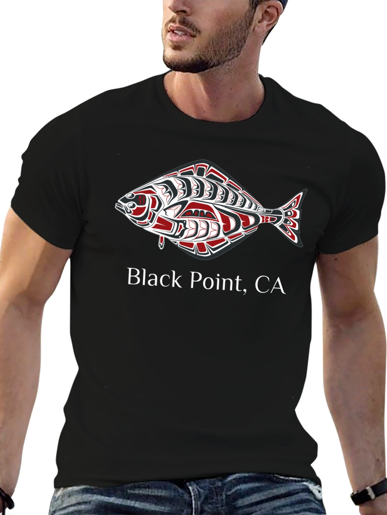 Black Point CA Fish Graphic Tee