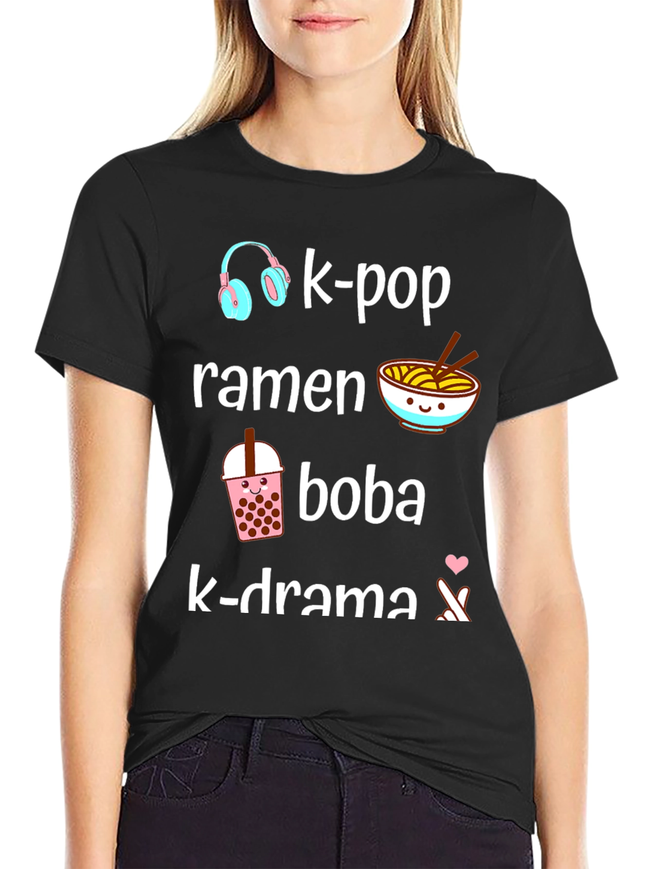 K-Pop Ramen Boba K-Drama T-Shirt