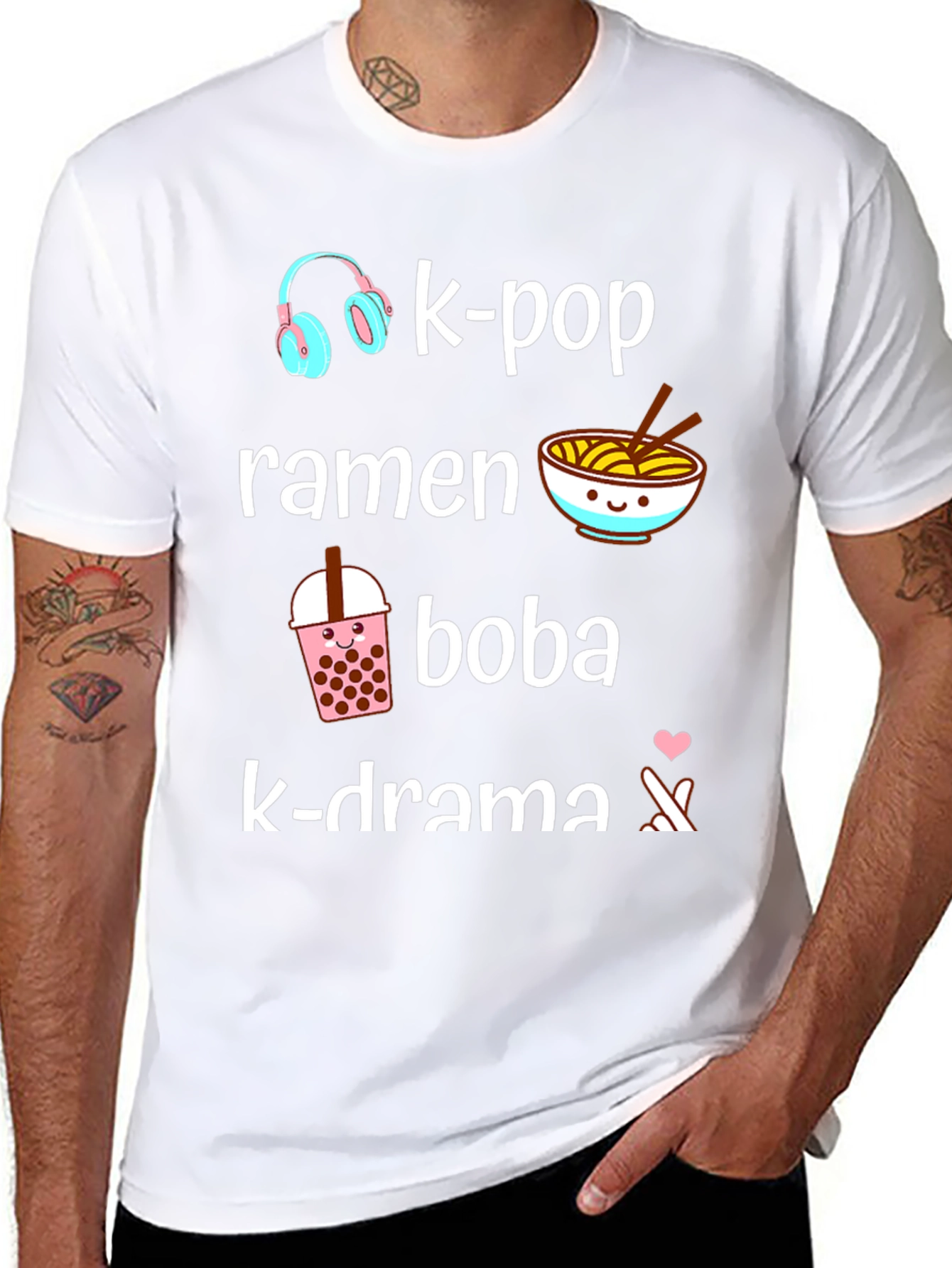 K-Pop Ramen Boba K-Drama T-Shirt