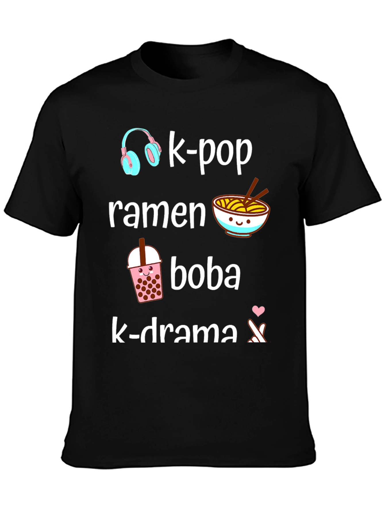 K-Pop Ramen Boba K-Drama T-Shirt