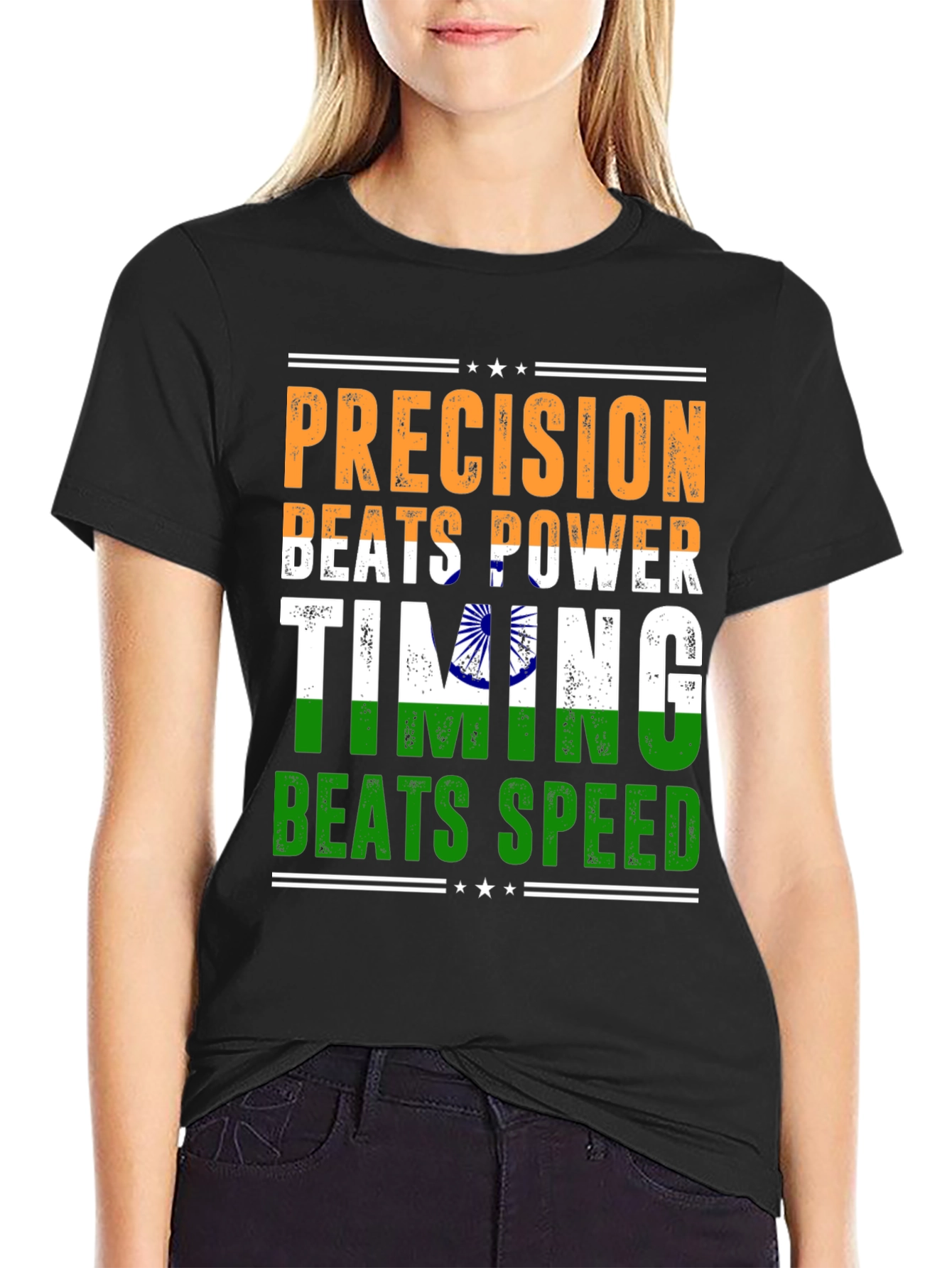 Precision Beats Power Timing Beats Speed Graphic Tee