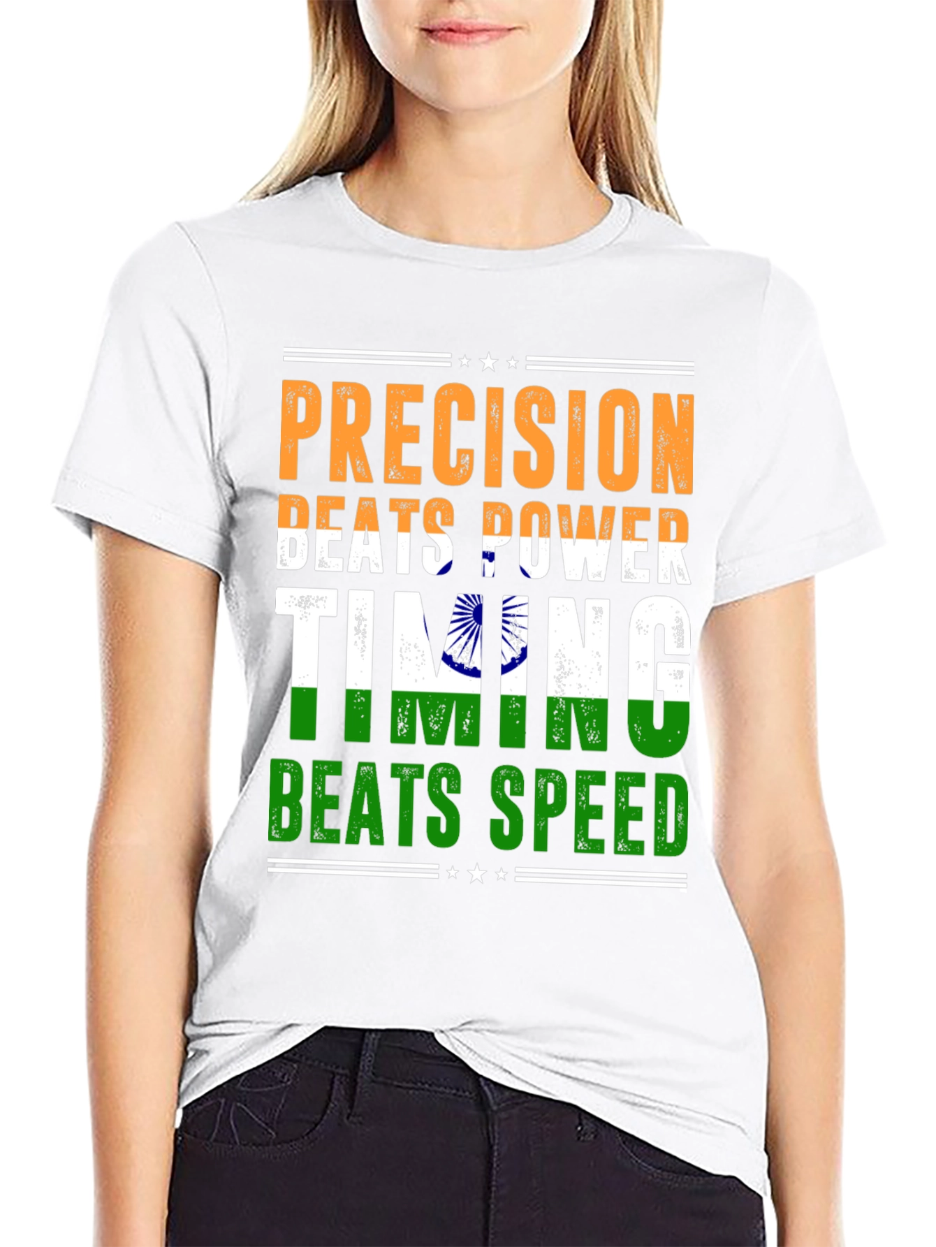Precision Beats Power Timing Beats Speed Graphic Tee
