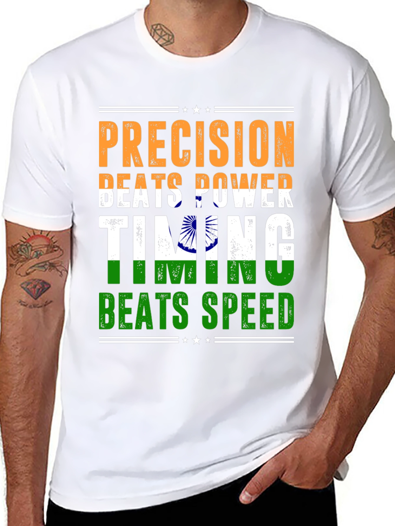 Precision Beats Power Timing Beats Speed Graphic Tee
