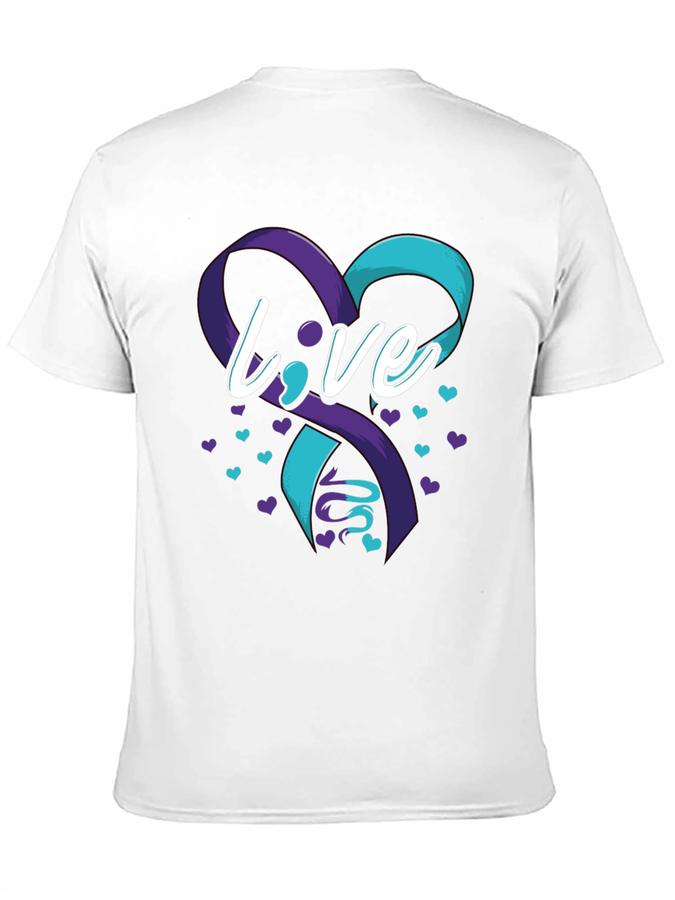Live Awareness Ribbon Graphic T-Shirt